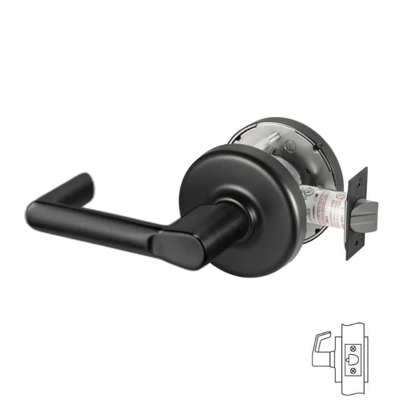 Corbin Russwin CLX3380 123D Cylindrical Lock - Passage Lever with Blank Plate, Decorative Non-Keyed Lever for Interior Doors | Secure Home & Office Access Solution