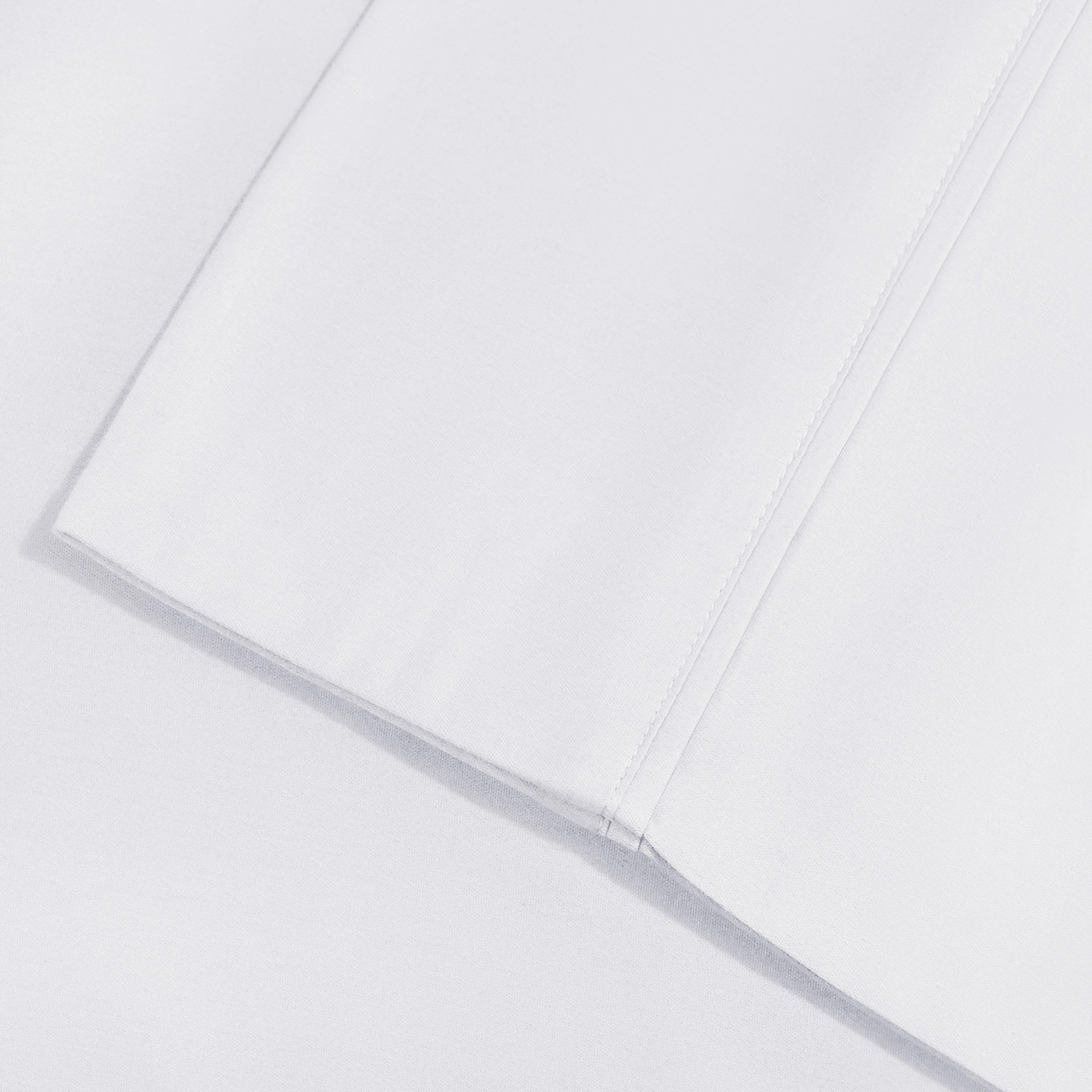 Premium 600 Thread Count Cotton Blend Pillowcase Set - Soft & Breathable for Ultimate Comfort - Perfect for Bedroom, Hotel, and Home Decor