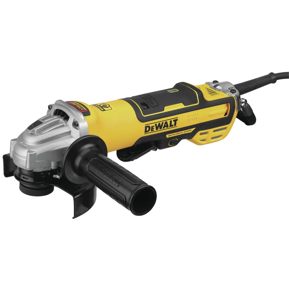 DEWALT 5-inch Variable Speed Angle Grinder with Paddle Switch (DWE43214NVS) - Perfect for Metal Cutting, Grinding, and Polishing in Construction and DIY Projects