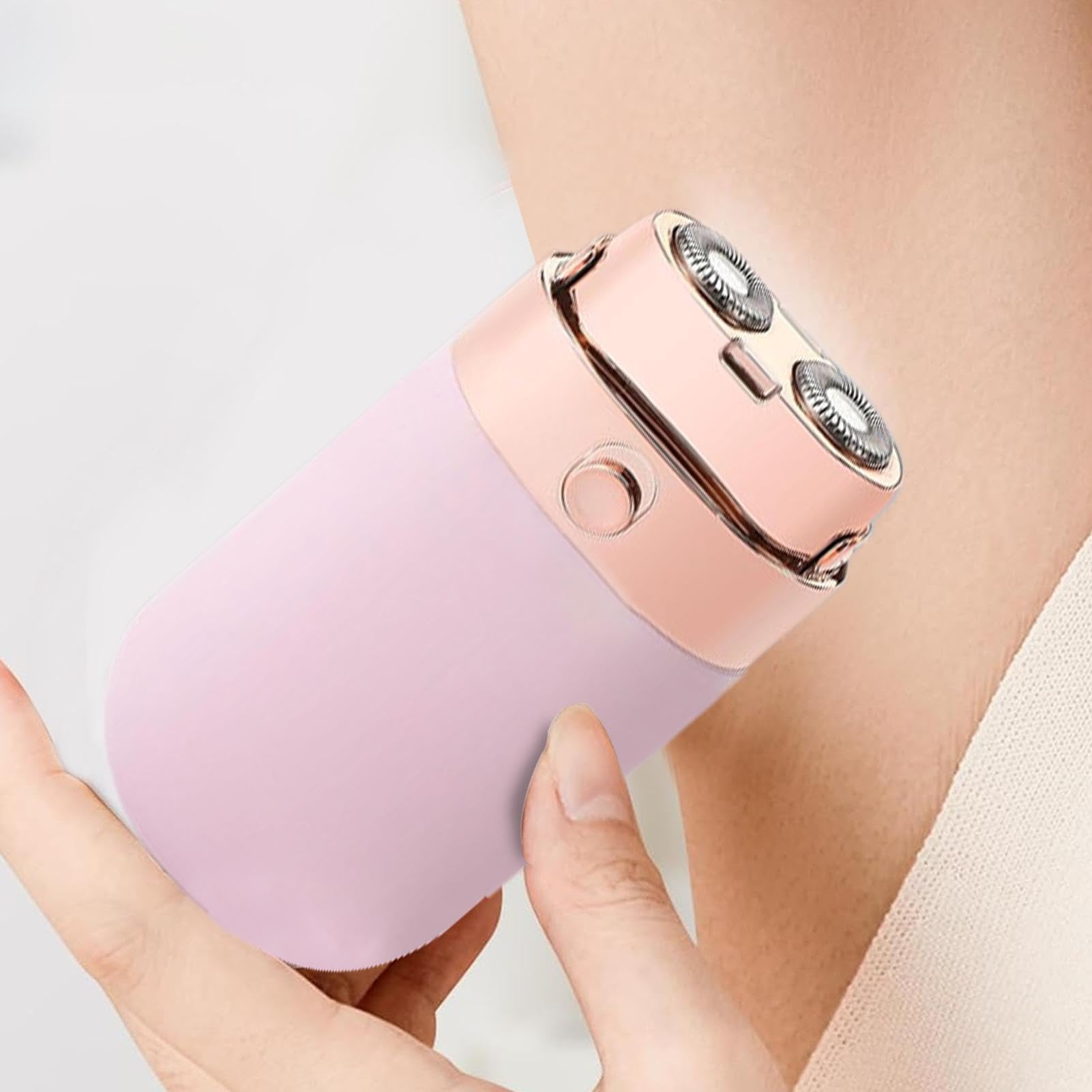 Electric Facial Hair Remover for Women & Men - Rechargeable Bikini Trimmer with LED Light & Double Blades - Precision Eyebrow & Body Groomer for Smooth Skin at Home or Travel - Perfect for Face, Legs, Underarms & Sensitive Areas