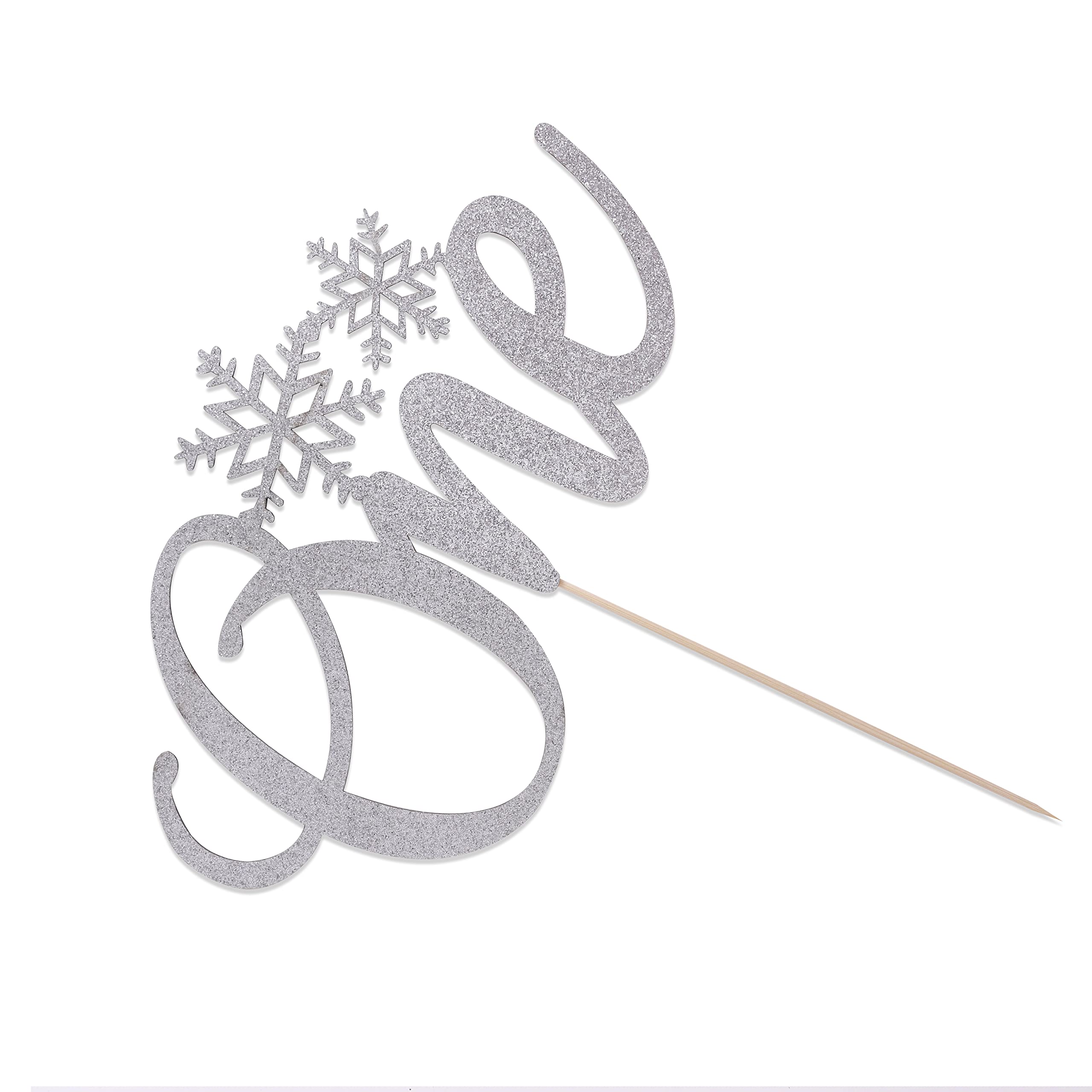 Snowflake Winter Onederland Cake Topper for Girls - 1st Birthday Party Decorations | Perfect for Winter Themed Birthday Cakes, Baby Showers & Dessert Table Displays