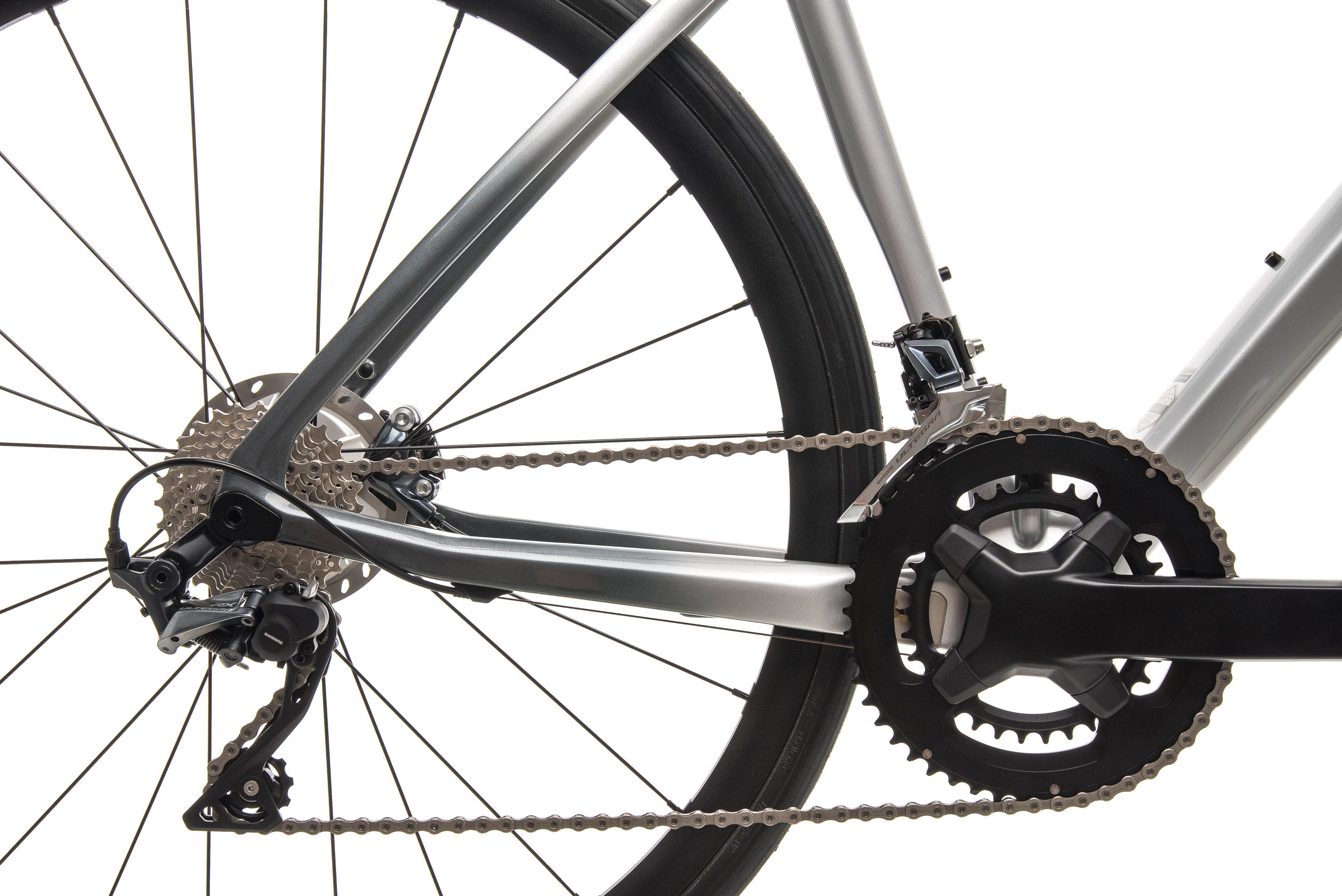 Argon 18 Krypton GF Disc Road Bike - Mercedes Benz Inspired Silver 47cm Frame (2019 Model, Large Size) | Perfect for Racing, Commuting & Long-Distance Cycling