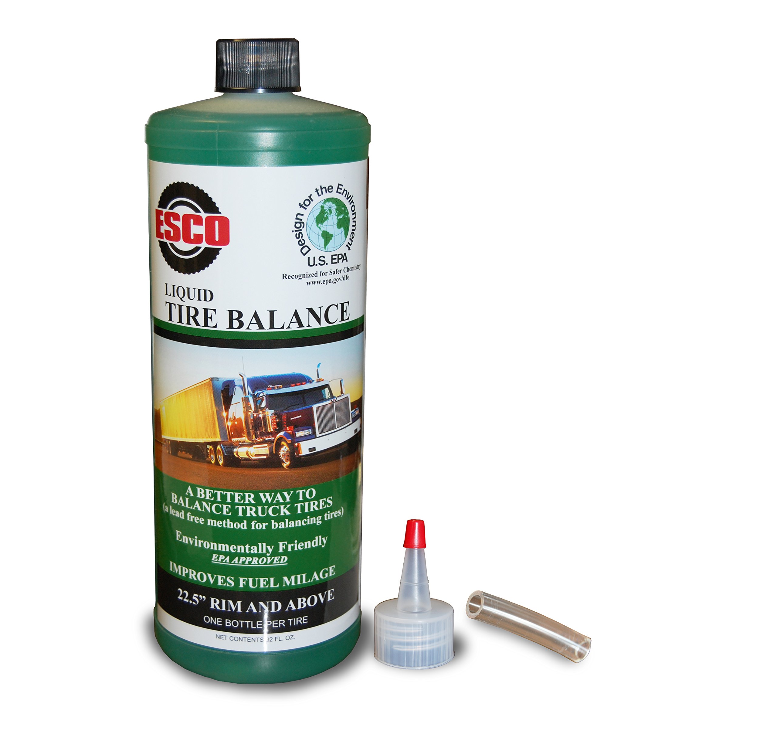 ESCO-20471 ESCO Liquid Tire Balance - 12 Pack (32oz Bottles) - Perfect for Truck, Tractor & Heavy Equipment Tire Balancing