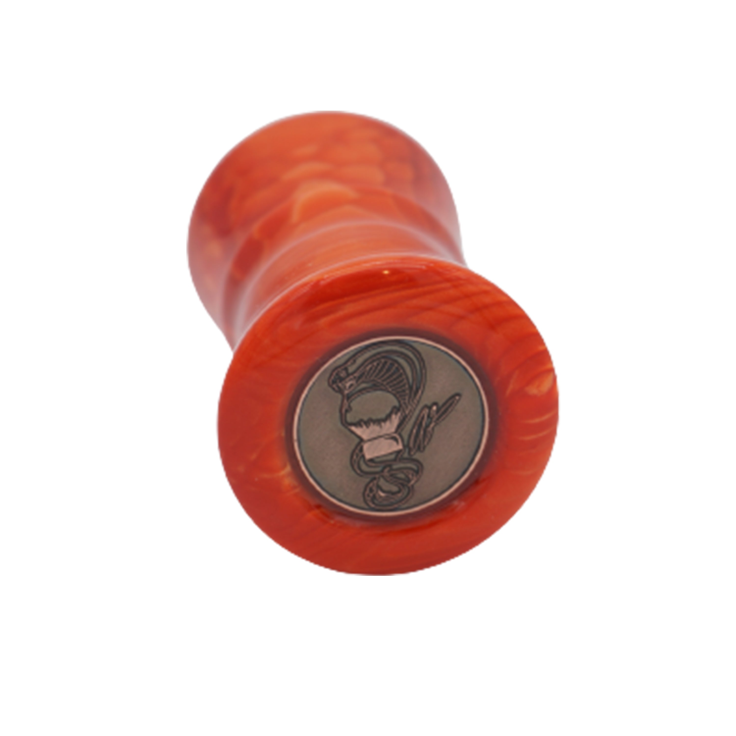 Premium Red Snakeskin Handcrafted Shaving Brush Handle - Fits 24mm & 26mm Knots - Perfect for Wet Shaving, Grooming Kits & Luxury Bathroom Essentials