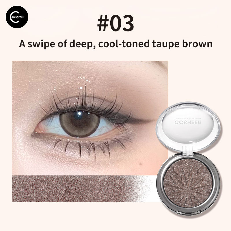 CCSHEER Starlight Highlighter & Sculpting Powder - Face Contour Makeup for Cheekbones & Nose - Perfect for Night Out, Photography & Special Occasions