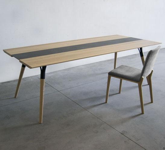 Tonon Modern Salt and Pepper Dining Table (Model 828.05) - Contemporary Kitchen & Dining Room Furniture for Small Spaces & Apartments