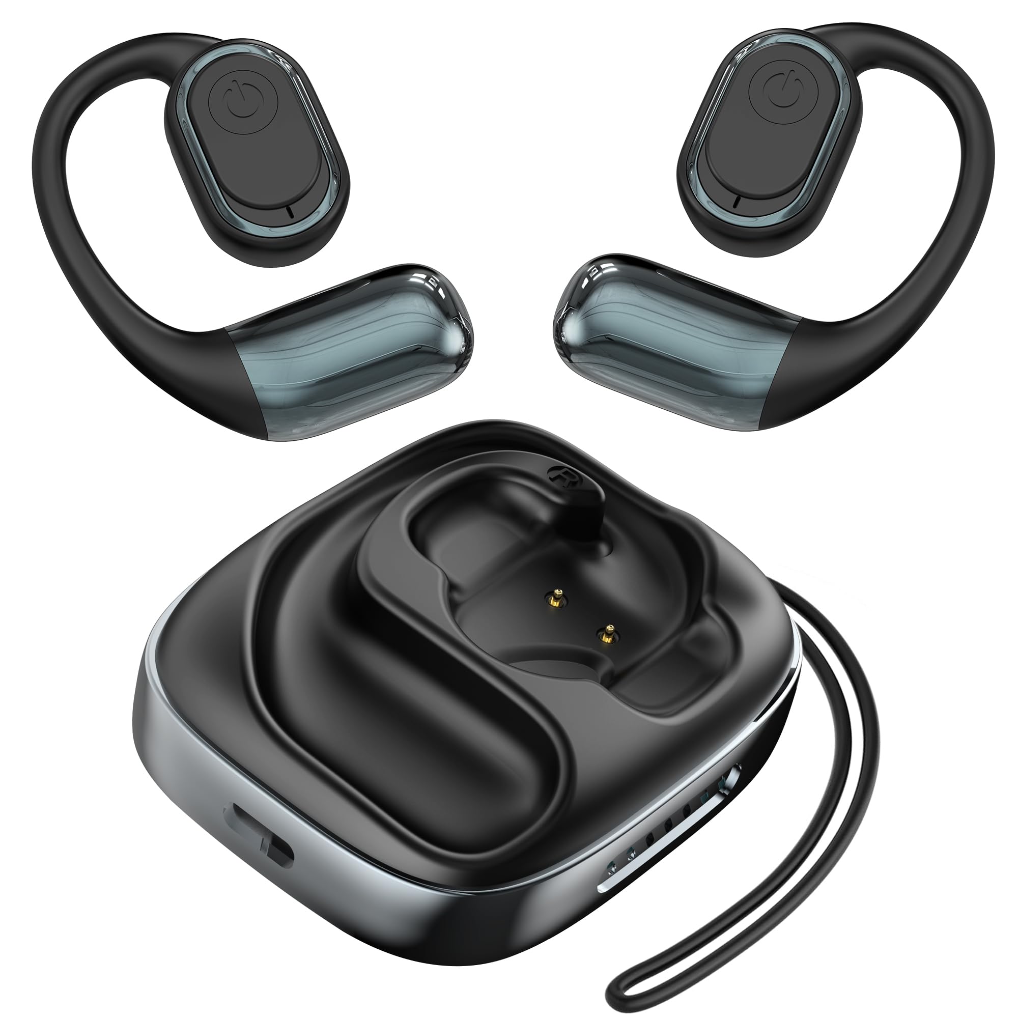 AI Translation Earbuds Wireless - 144 Languages Real-Time Translator Headphones for iOS & Android | Perfect for Travel, Business Meetings & Language Learning | 3-in-1 Bluetooth Earbuds with Noise Cancellation (Black)