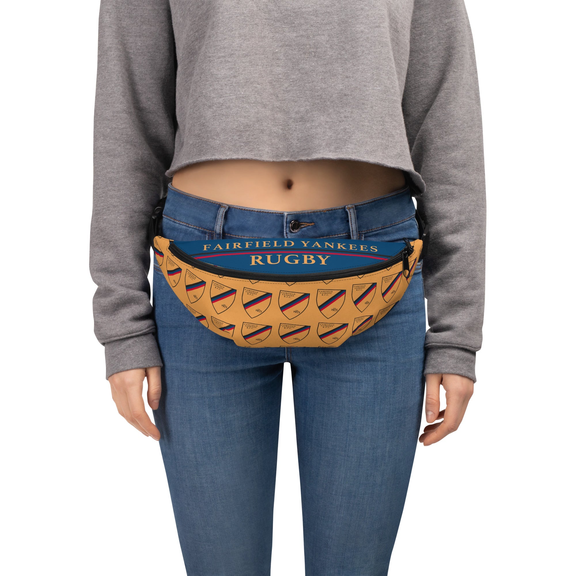 Fairfield Yankees RFC Fanny Pack - Adjustable Waist Pack for Running, Hiking & Travel - Sporty Crossbody Bag for Men & Women - Perfect for Gym, Concerts & Outdoor Adventures