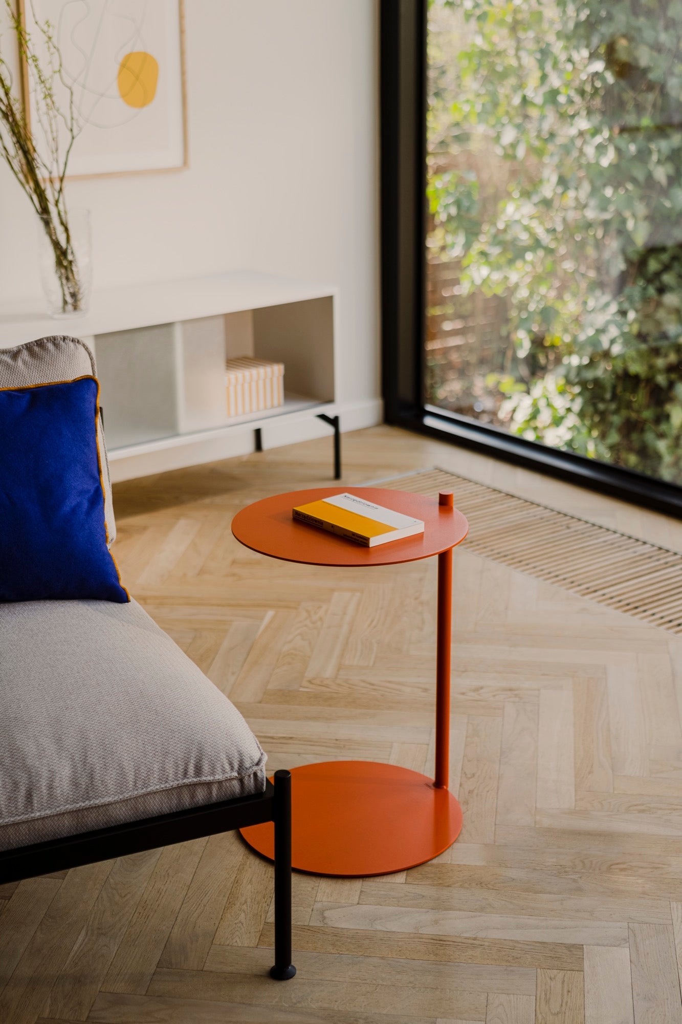 Ande Side Table - Orange Peel Finish Small End Table for Living Room, Bedroom & Office - Modern Accent Table for Home Decor