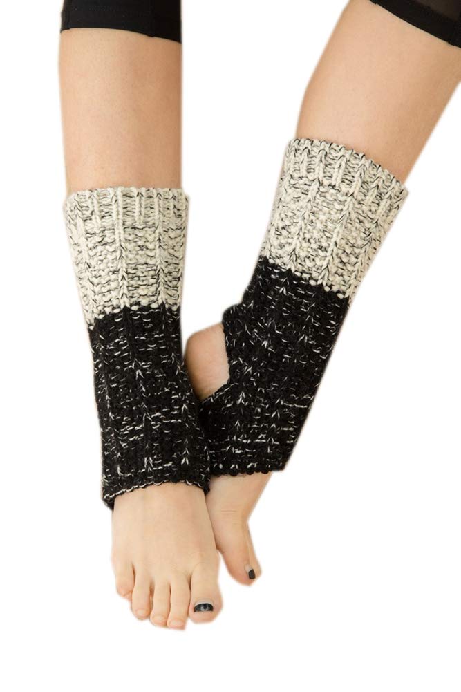 Ci-ONE Women's Short Dance Leg Warmers - Breathable Workout Socks with Toeless Design for Yoga, Ballet, Fitness & Dance - Perfect for Studio, Gym & Home Workouts