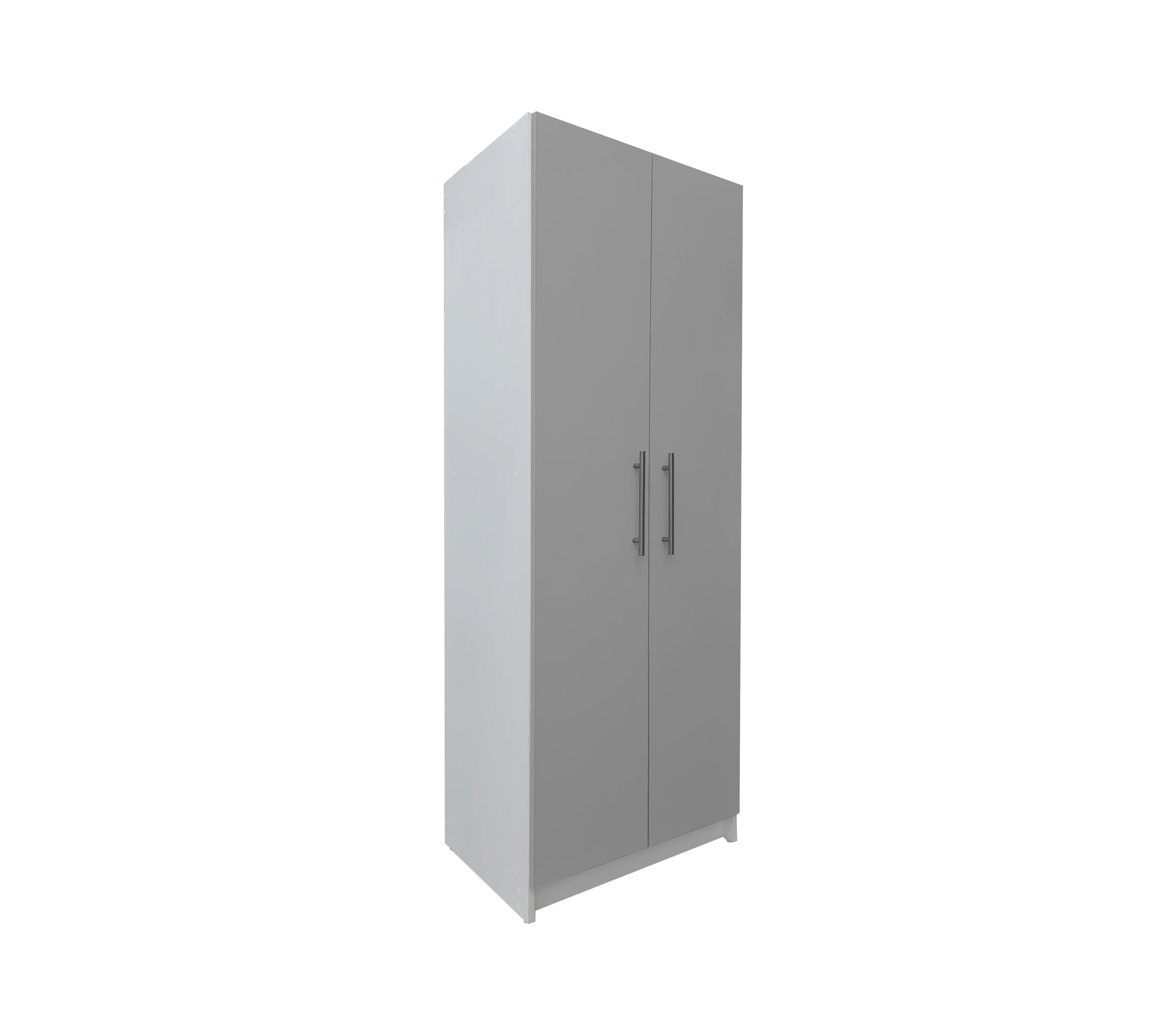 Powerfik 2-Door Pantry Cabinet - Spacious Storage for Kitchen, Dining Room, or Garage Organization (White/Black) - Perfect for Storing Food, Dishes & Household Supplies