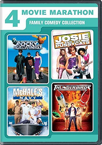 4 Movie Marathon: Family Comedy Collection DVD – 4 Classic Family Films for Movie Nights, Kids' Parties & Cozy Evenings