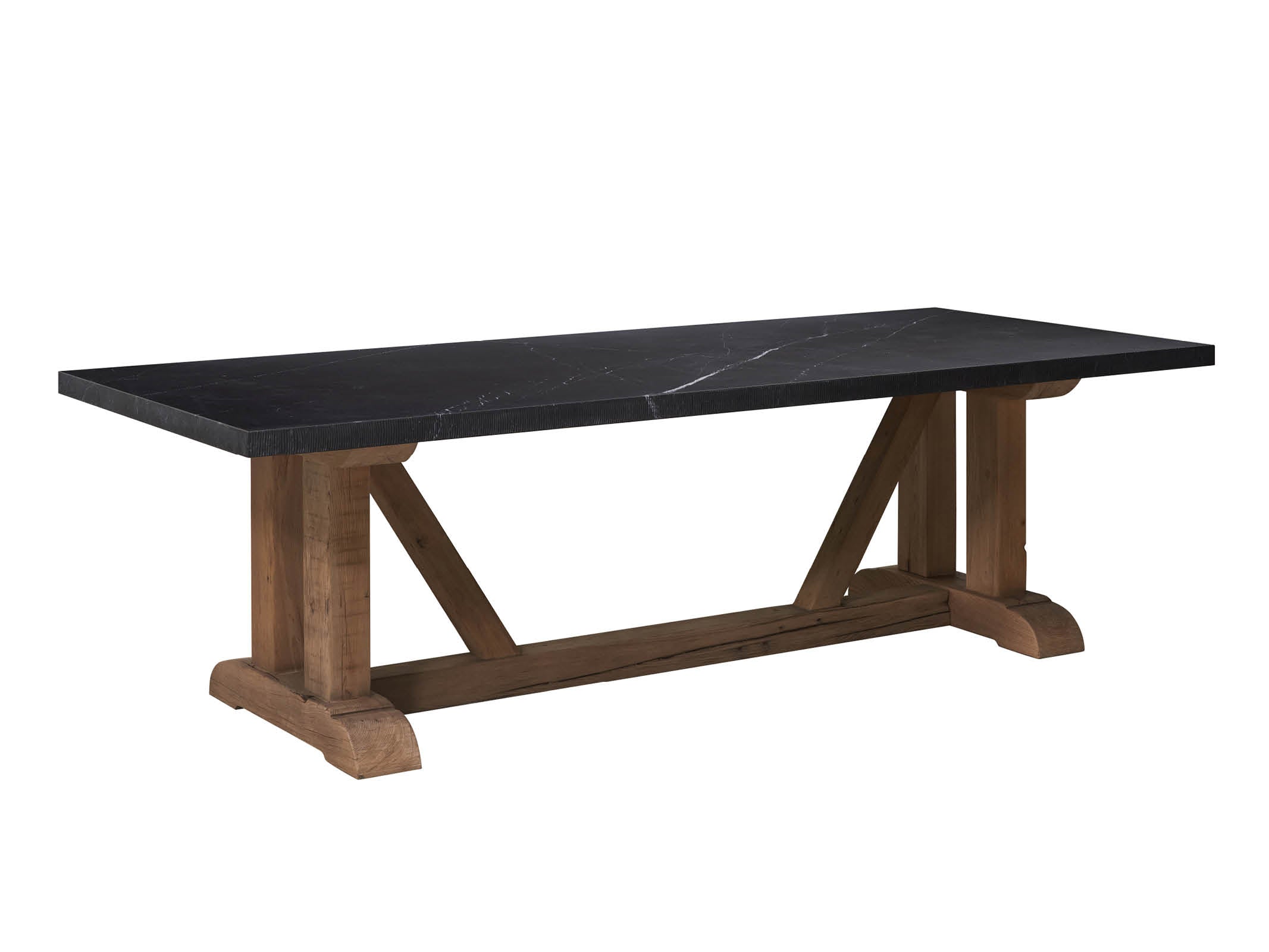 Handcrafted Monastery Dining Table - Solid Wood Farmhouse Table for Kitchen & Dining Room - Perfect for Family Gatherings & Entertaining Guests