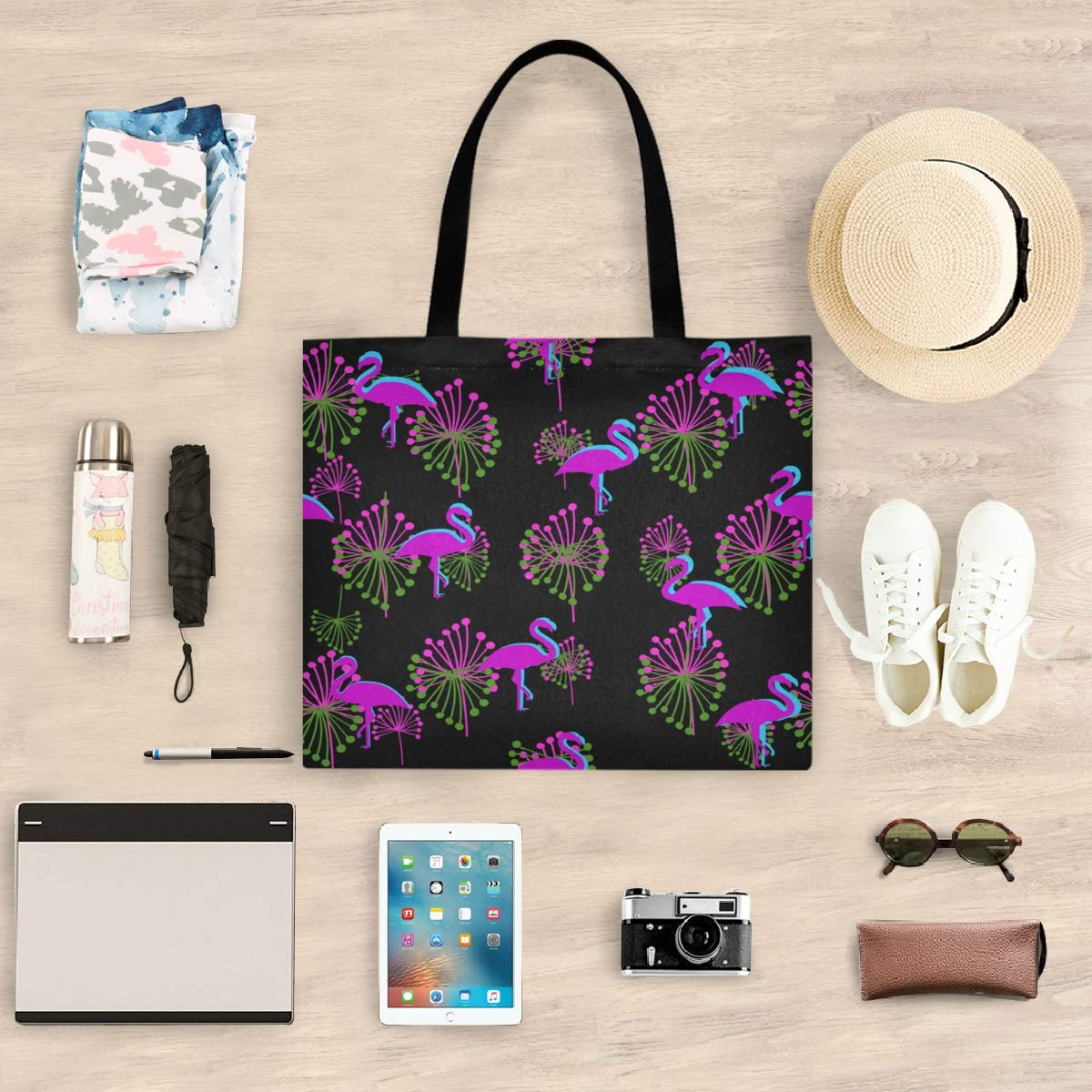 Stylish Women's Canvas Tote Bag - Casual Shoulder Handbag for Shopping, Gym, Hiking, Picnic, Travel & Beach | Perfect for Everyday Use, Work Commute and Weekend Outings