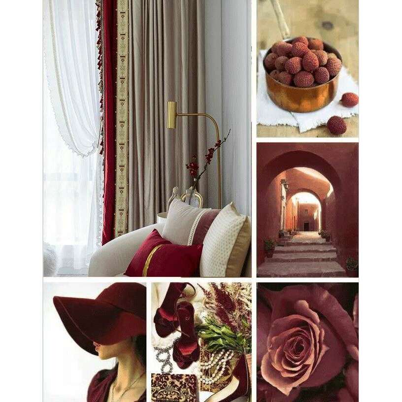 Ethan European Style Luxury Satin Curtains - Soft Beige & Blush Pink Window Drapes for Living Room & Bedroom Elegant Decor