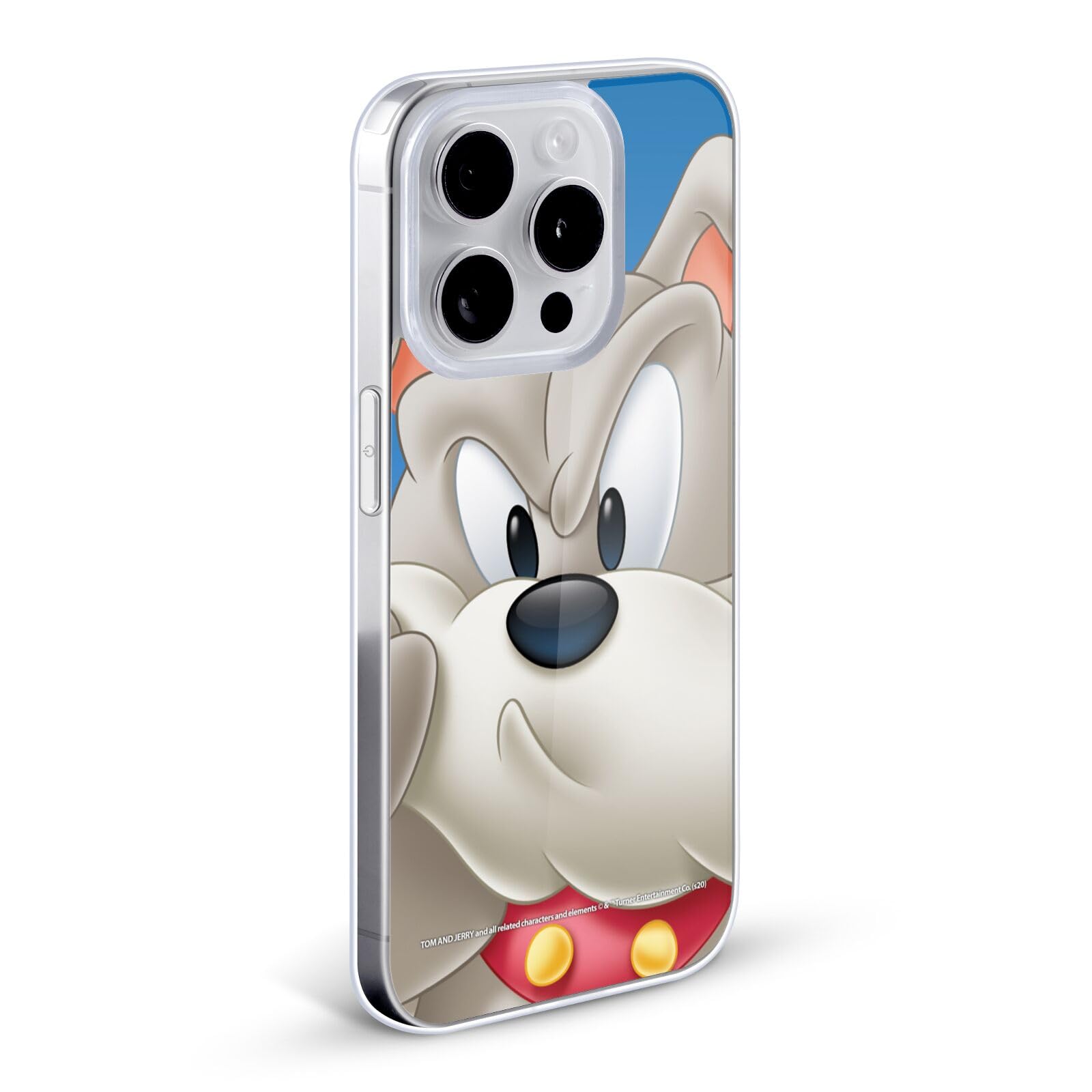 Officially Licensed Tom and Jerry Spike Full Face Soft Gel Case for Apple iPhone 13 Pro Max - Cute Cartoon Protective Phone Cover - Perfect for Fans, Gift Giving & Everyday Use