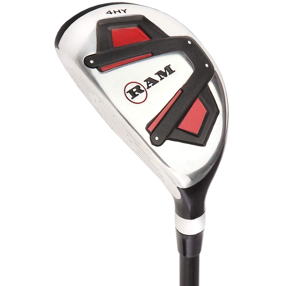 Ram Golf Accubar Men's Left Hand Iron Set 6-7-8-9-PW with 24° & 27° Hybrids for Improved Accuracy and Distance on the Course
