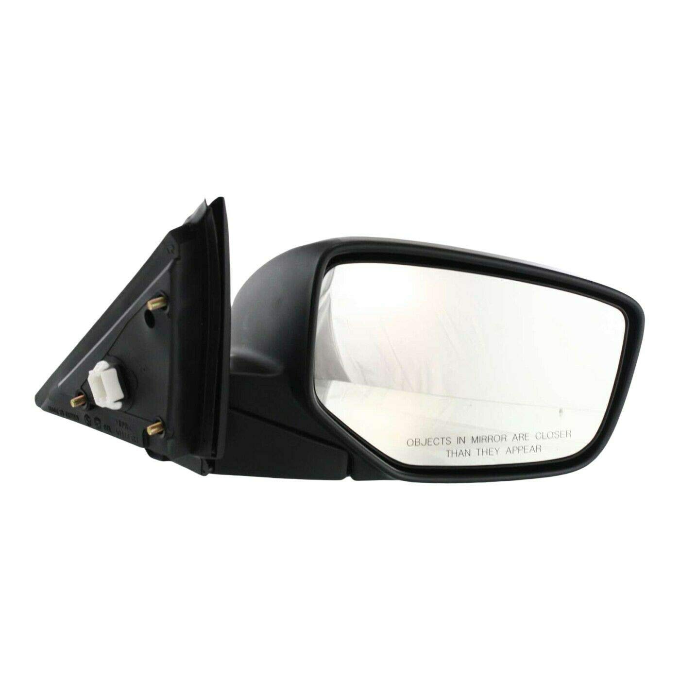 Replacement Passenger Side View Mirror for Aveland - Right Power Mirror, Manual Folding, Paintable (Part# 76208TA5A01, HO1321230) - Perfect for Car Door Mirror Repair & Replacement
