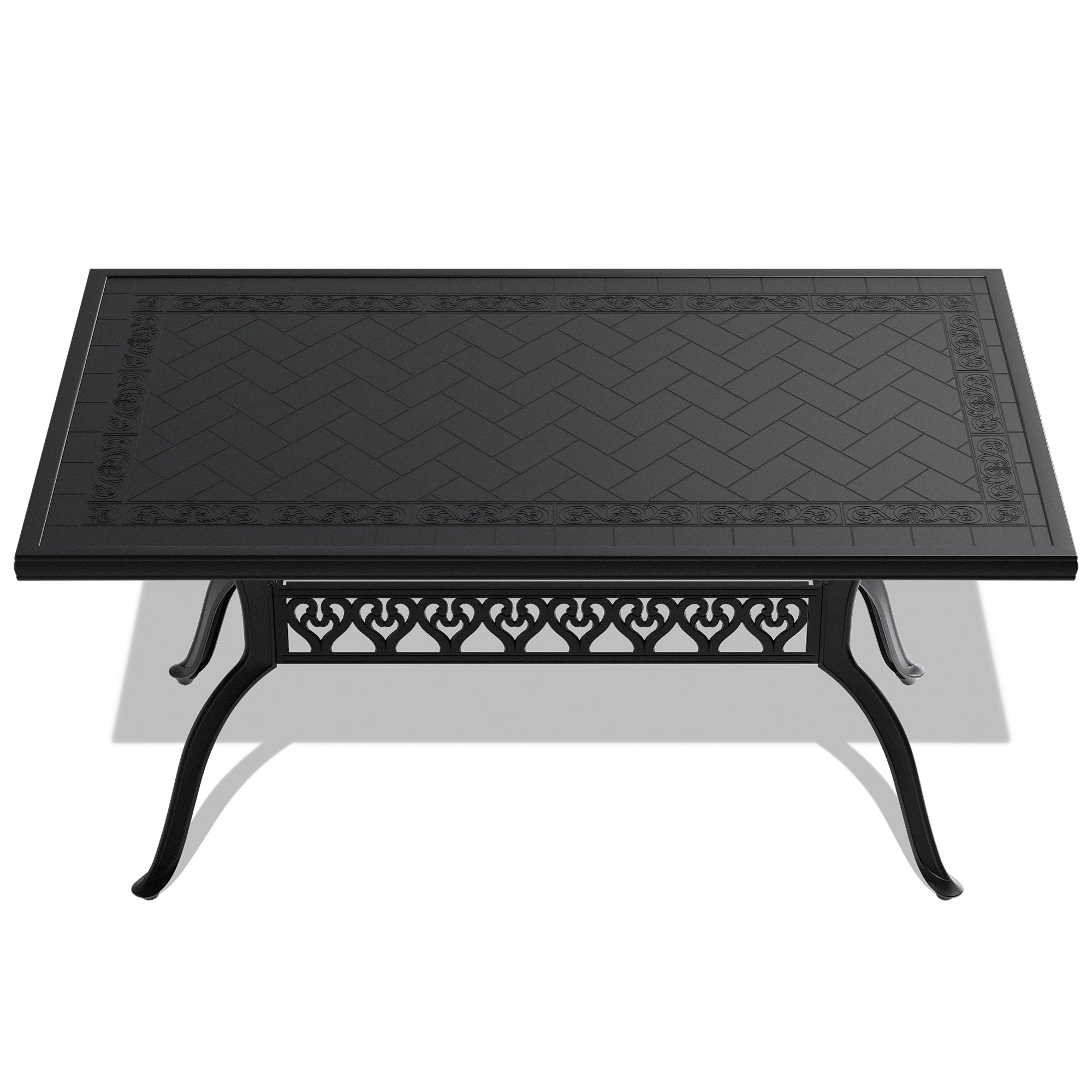 5-Piece Cast Aluminum Patio Furniture Set with Cushions (Random Colors) - Outdoor Dining & Lounge Set for Garden, Poolside, and Backyard Relaxation