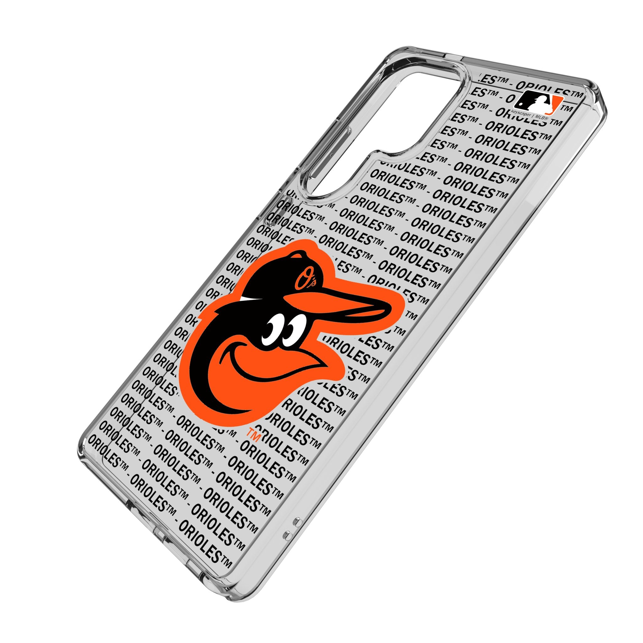 Baltimore Orioles Clear Text Backdrop Phone Case for Samsung Galaxy - Perfect for Baseball Fans & Game Day Protection