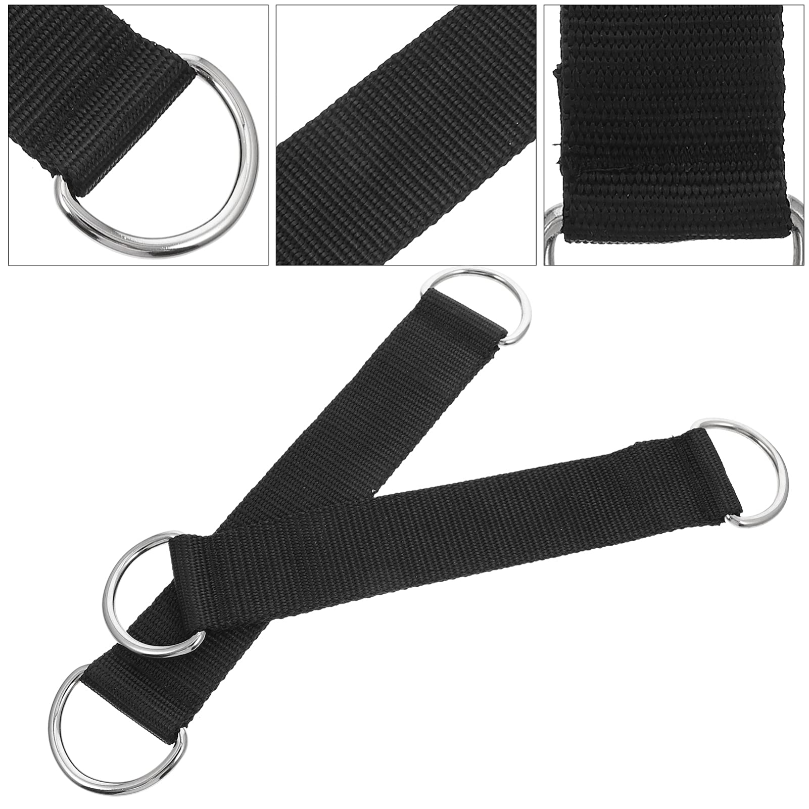 BESPORTBLE 2-Pack Adjustable Pulley Straps for Clothes Hanging, Fitness Training & Outdoor Activities - Heavy Duty Polyester Hanging Ropes with Pulleys for Camping, Baby Resistance Bands & Home Gym Accessories