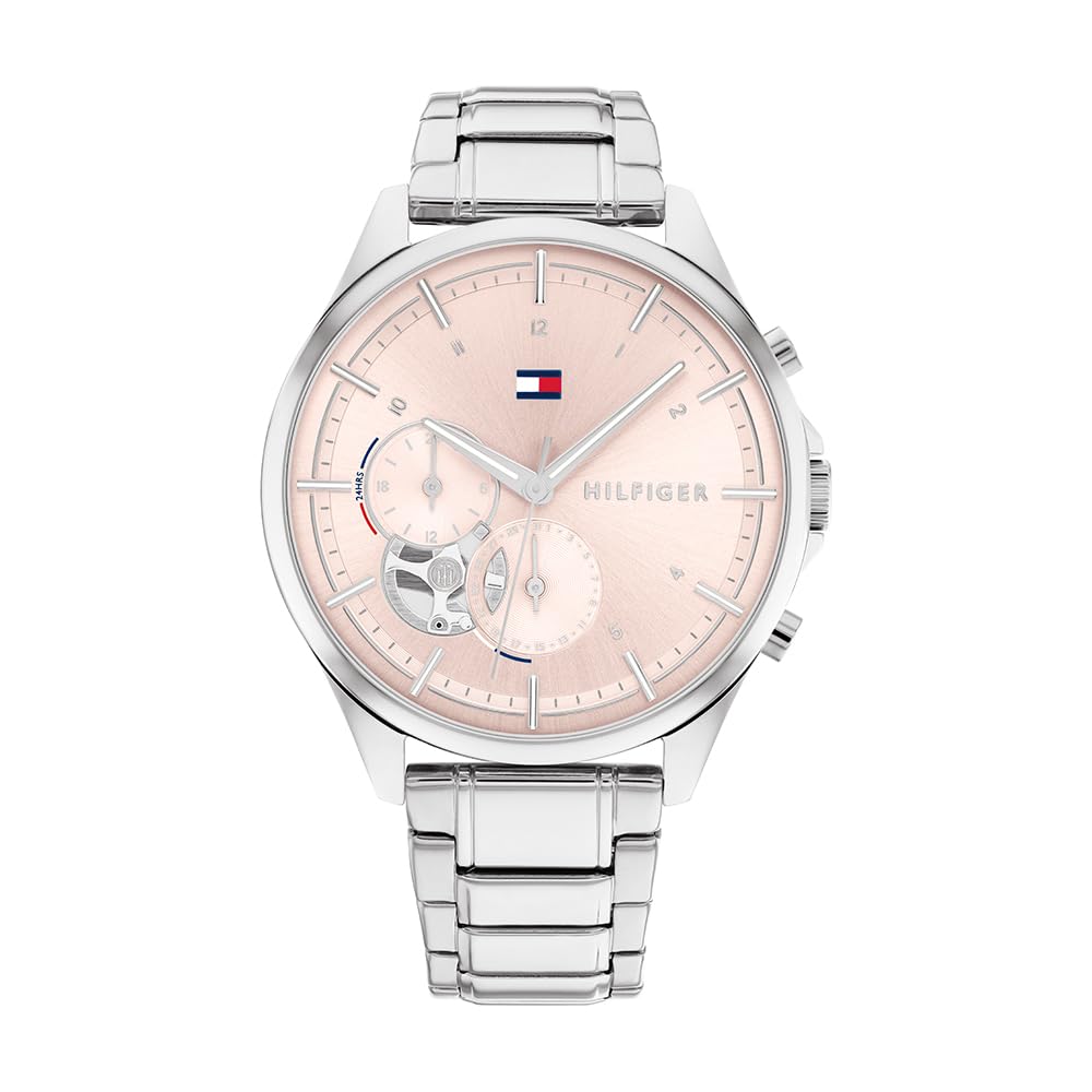 Tommy Hilfiger Women's Multifunction Quartz Watch with Stainless Steel Bracelet - Stylish Analog Watch for Everyday Wear, Office & Casual Outfits