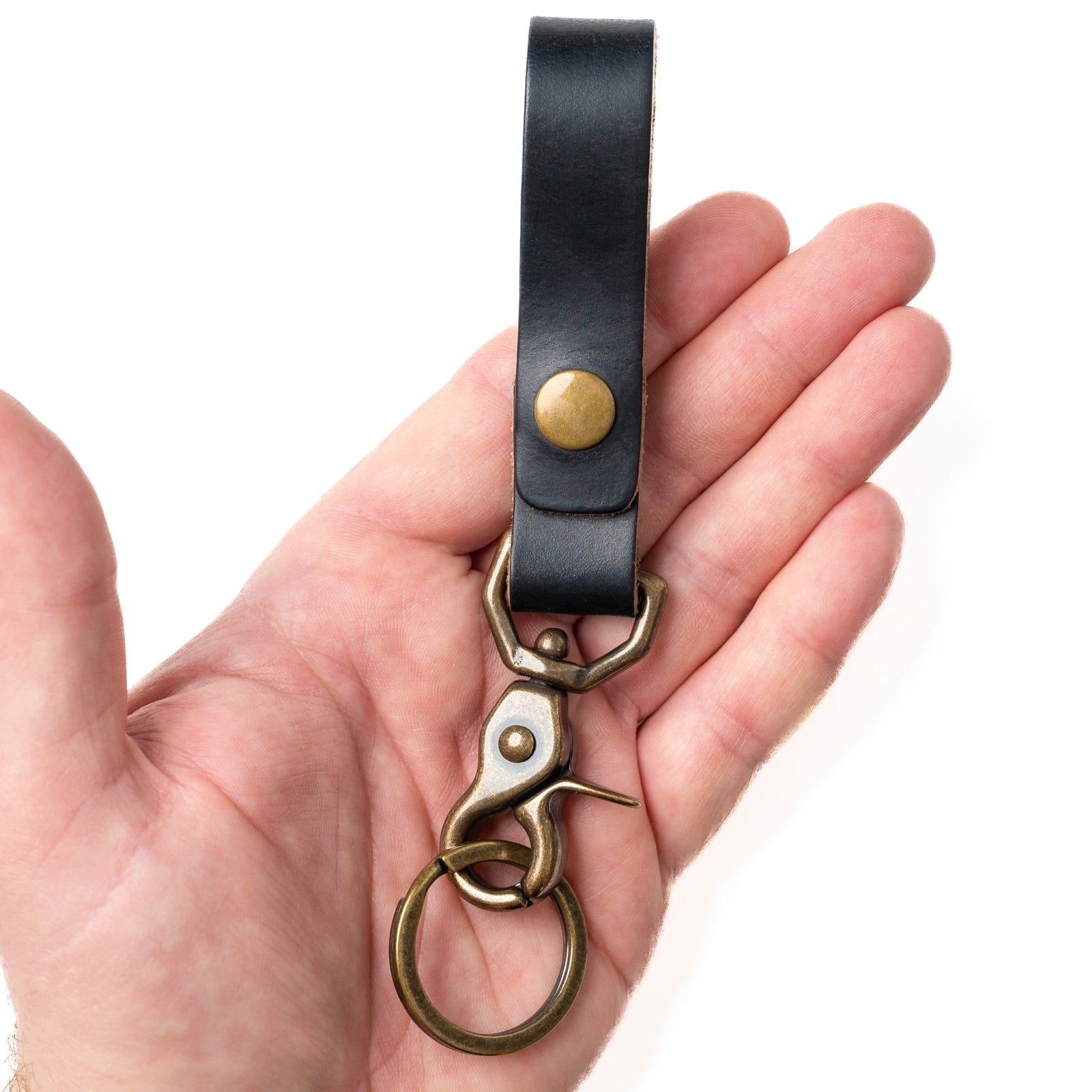 Premium Leather Belt Loop Keychain - Durable & Stylish Key Holder for Men & Women - Perfect for Keys, ID Cards & Everyday Carry (EDC) - Ideal for Home, Office & Travel Use