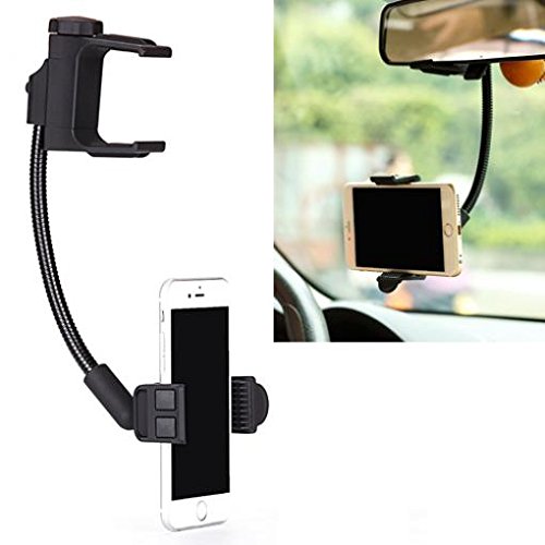 Universal Car Phone Mount Holder - 360° Swivel & Strong Grip Dashboard/Windshield Mirror Cradle - Compatible with LG G8X ThinQ & Most Smartphones - Perfect for GPS Navigation & Hands-Free Driving