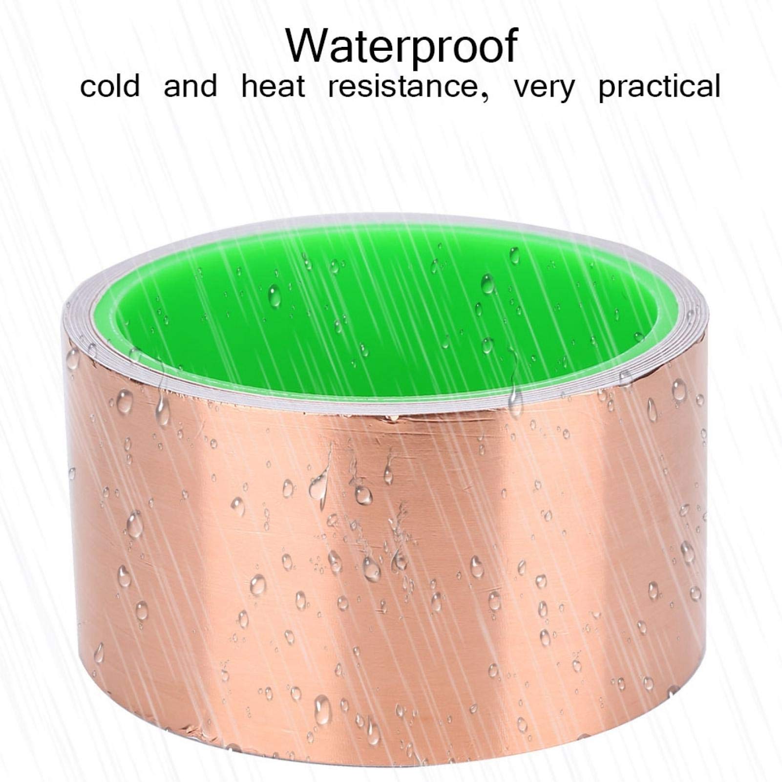 Premium Double-Sided Conductive Copper Foil Tape (5cm x 5.5m) - EMI Shielding, Electrical Repairs, DIY Crafts & Gardening - Strong Adhesive Copper Tape for Electronics, Antennas & Plant Protection