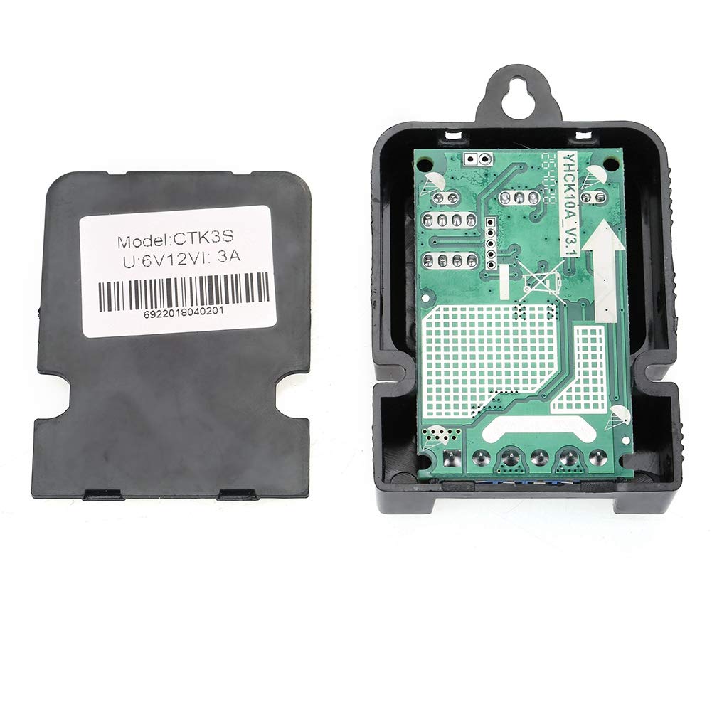 12V/6V PWM Solar Charge Controller for Solar Panel System - Black Renewable Energy Regulator for Off-Grid Power, RV, Boat & Home Use