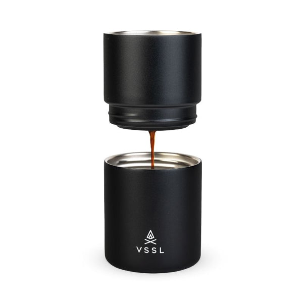 Premium VSSL Nest Pour Over Coffee Maker - Portable Drip Coffee Brewer for Camping, Travel & Home Use