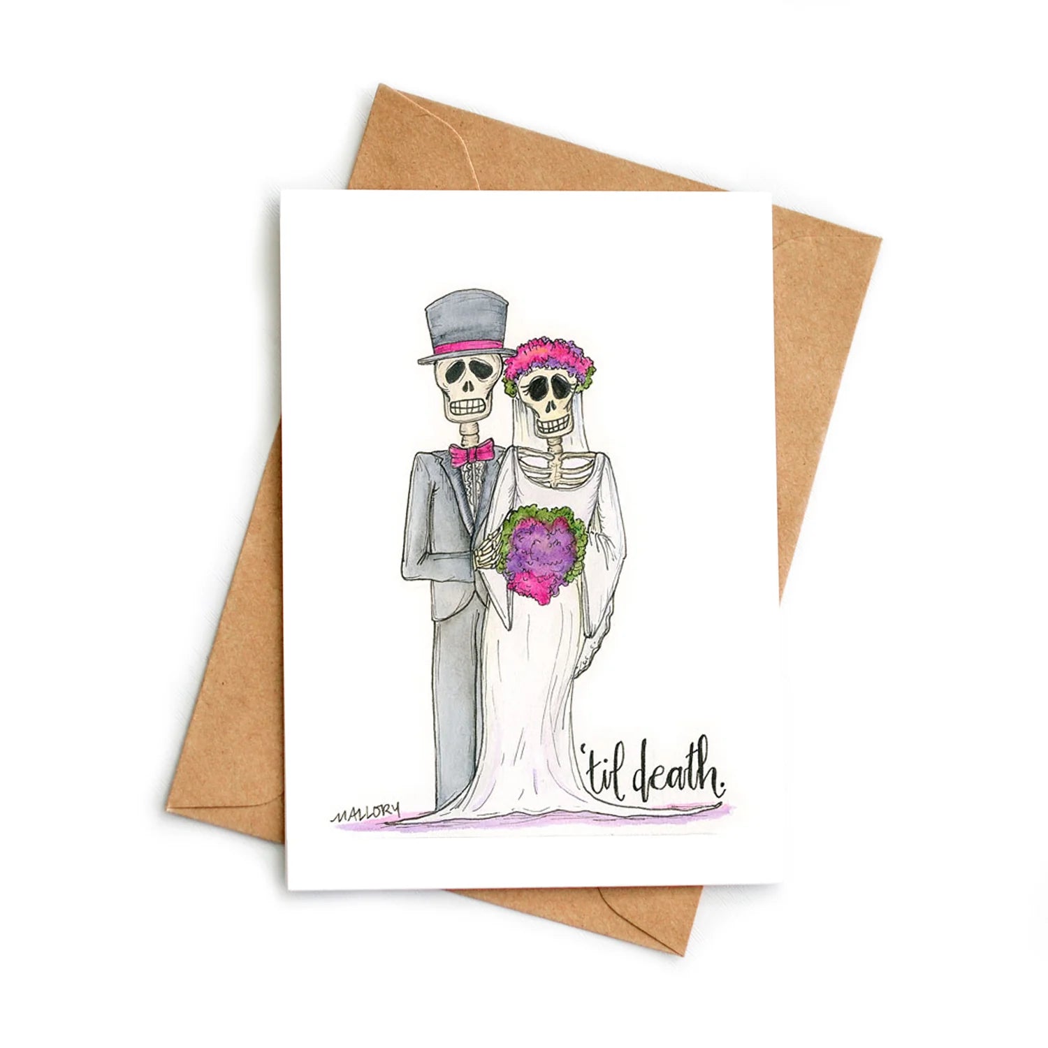 Til Death Wedding Card - Elegant and Romantic Marriage Invitation for Couples - Perfect for Engagements, Anniversaries, and Special Celebrations