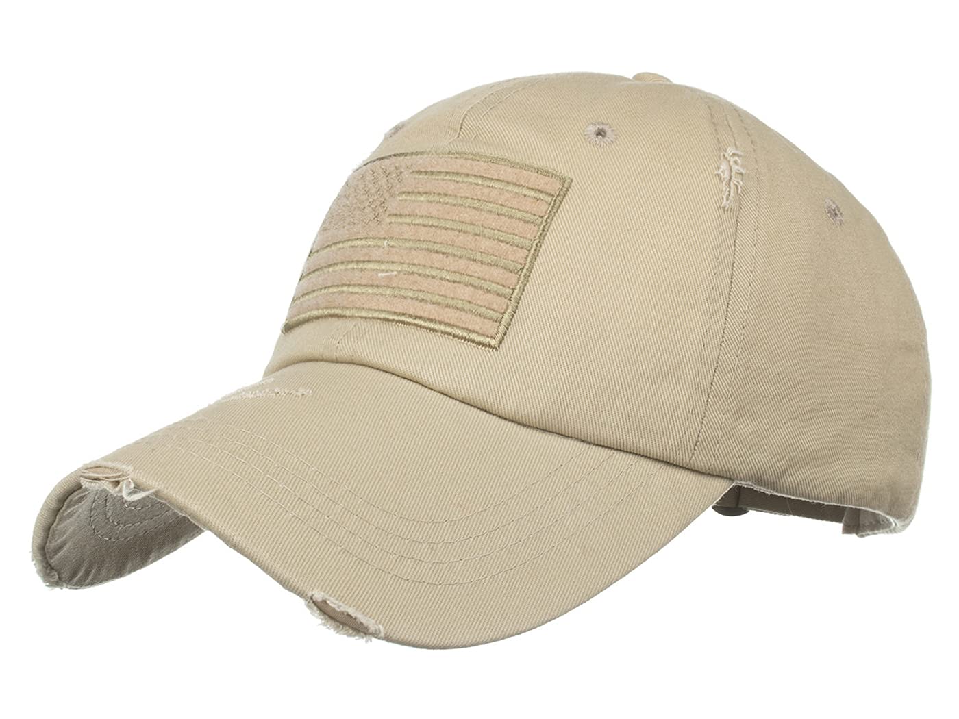 Anna-Kaci Camouflage Tactical Baseball Cap with USA Flag Patch - Military Style Trucker Hat for Outdoor, Hunting, Airsoft & Special Forces Enthusiasts