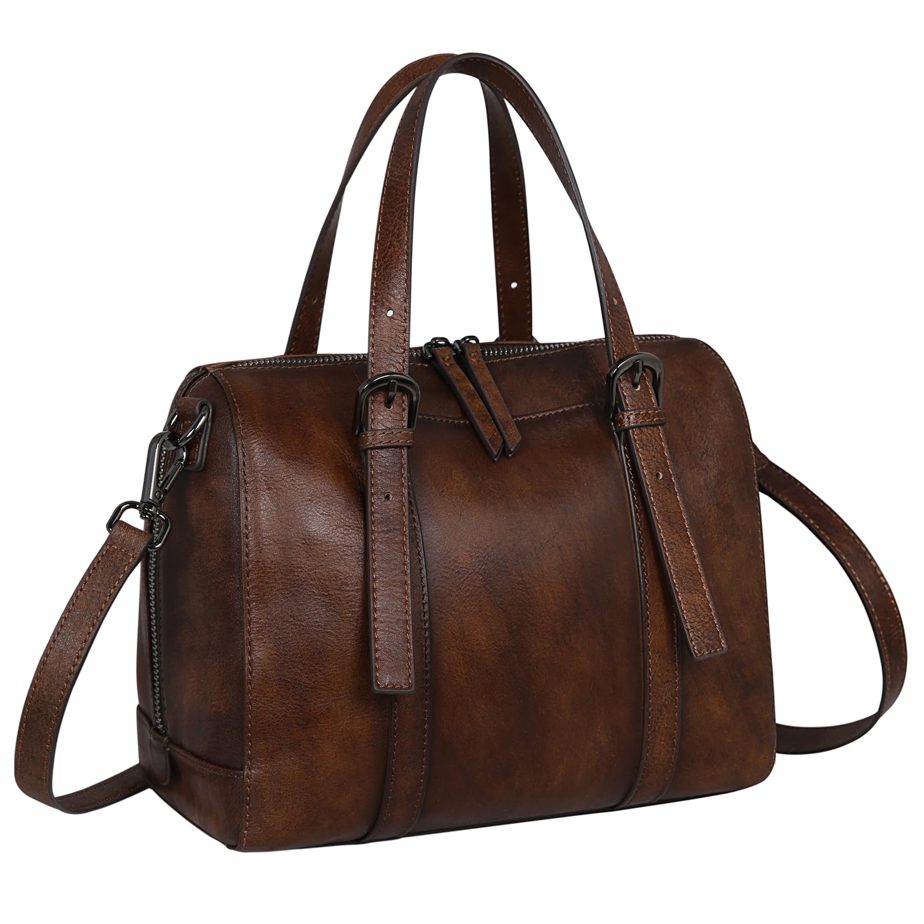 Genuine Leather Hobo Crossbody Bag for Women - Designer Satchel Handbag with Top Handle - Perfect for Travel, Work & Everyday Use