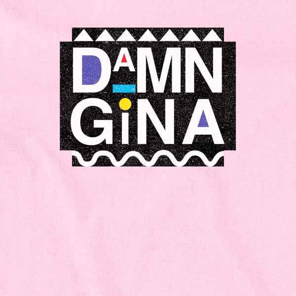Pop Threads Damn Gina Baby Bodysuit - Retro 90s Funny Infant Outfit for Boys & Girls - Perfect Baby Shower Gift & Cute Casual Wear