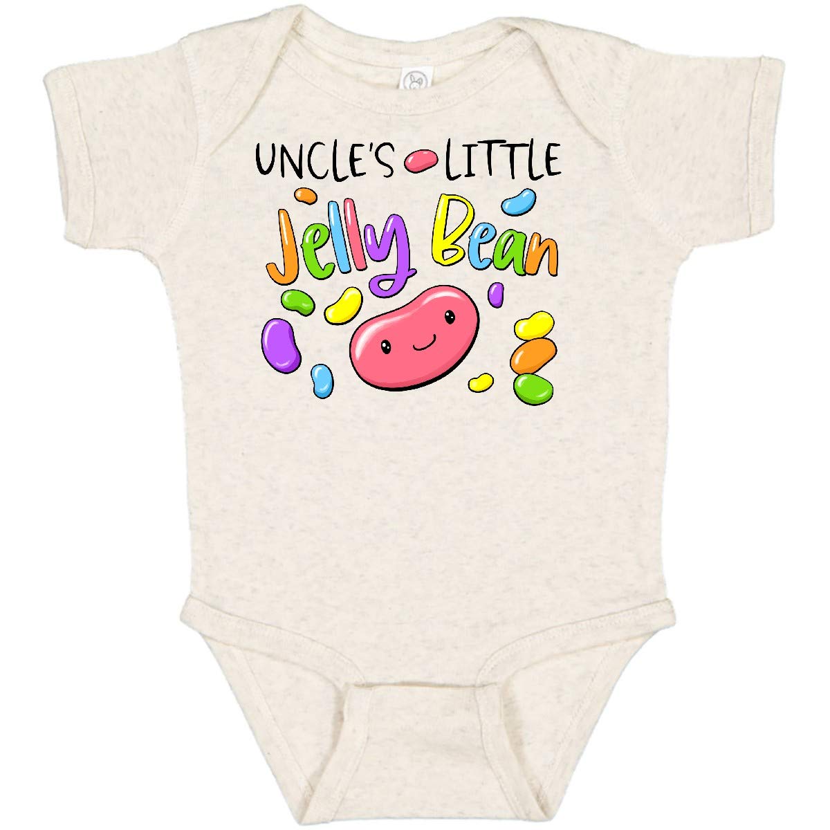 Inktastic Uncle's Little Jellybean Cute Easter Candy Baby Bodysuit - Adorable Infant Onesie for Easter Gifts & Newborn Photo Shoots