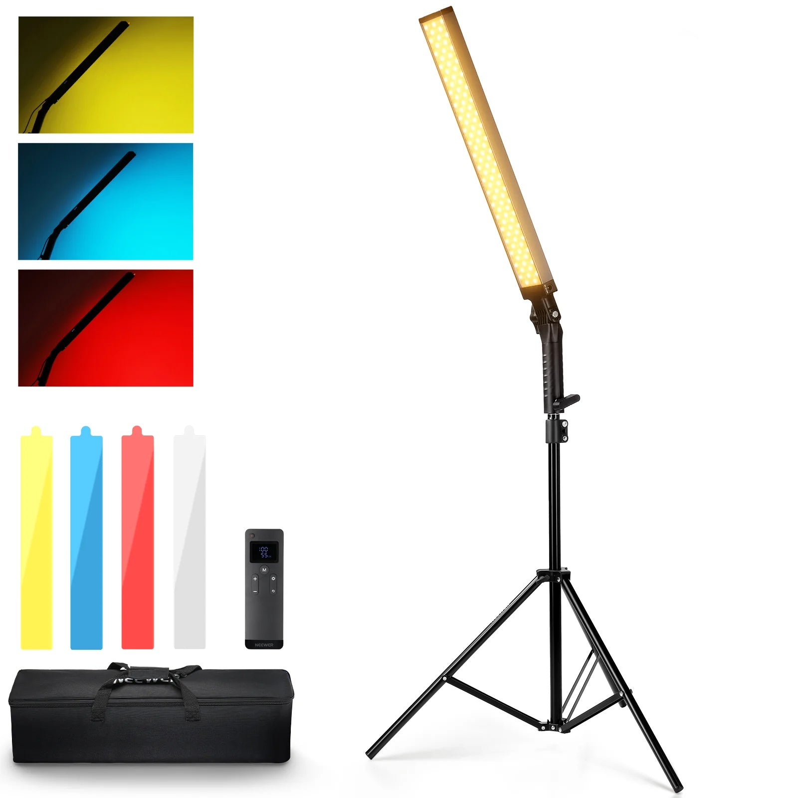 NEEWER BH20B Upgraded 21W LED Video Light Stick Kit - Professional Lighting for YouTube, TikTok, Photography & Videography - Perfect for Vlogging, Live Streaming, and Studio Shoots