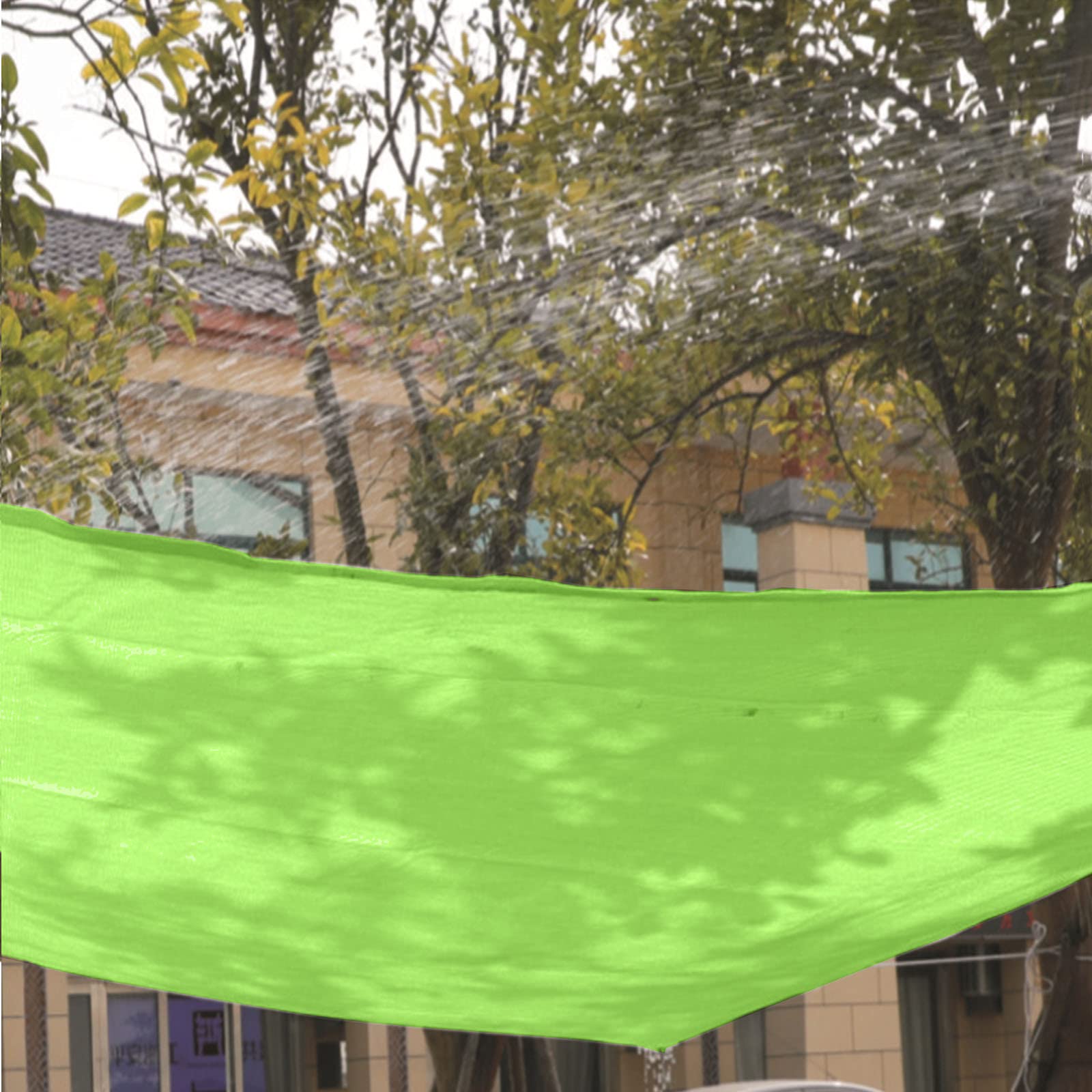 Premium HDPE Sun Shade Net - UV Resistant & Tear Proof Garden Canopy with Ropes (2x4m, Green) - Ideal for Greenhouse, Plant Protection, Patio Cover & Lawn Shading