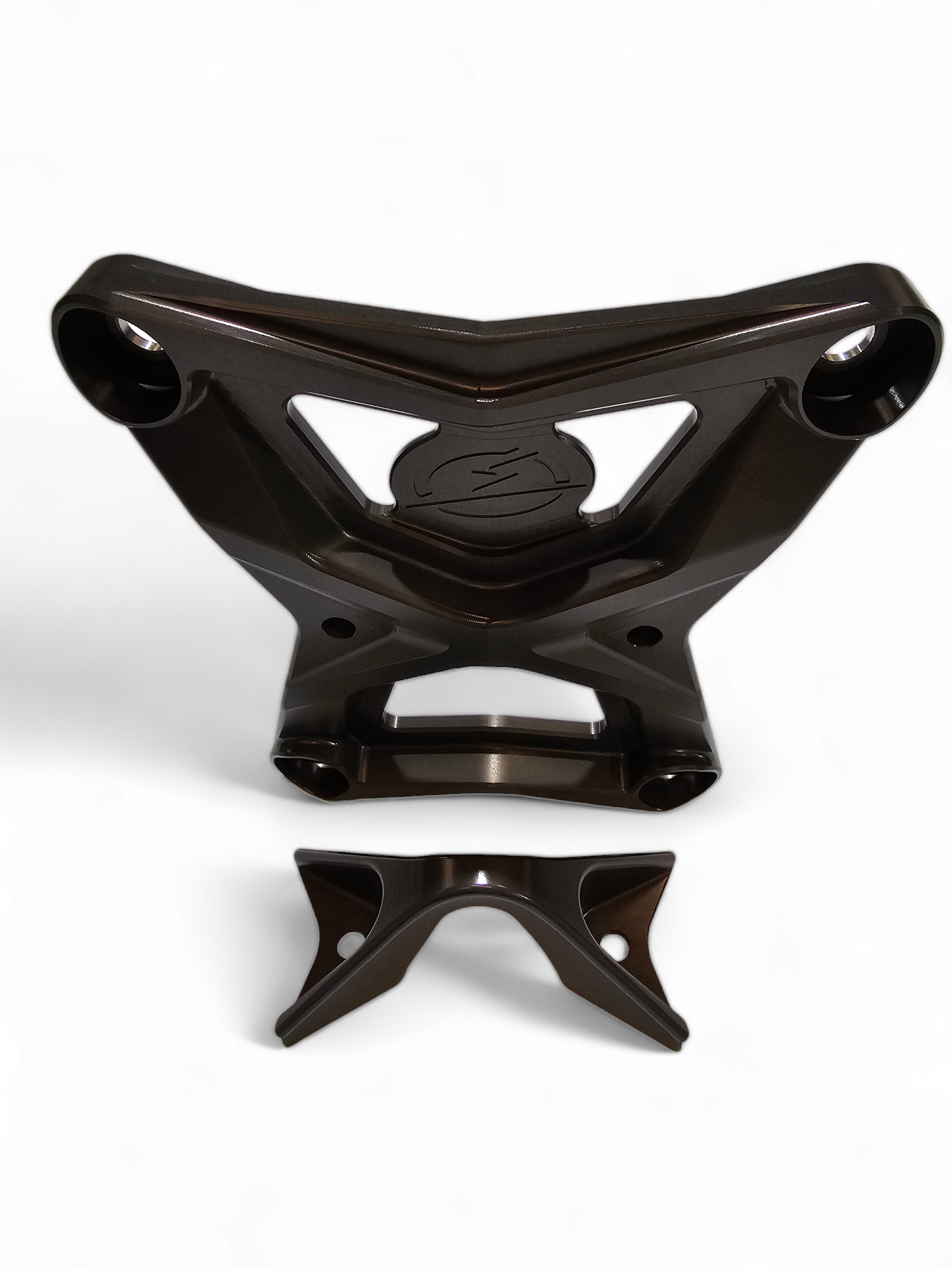 2020-2024 Polaris RZR Pro XP Heavy-Duty Radius Rod Plate with Tow Hook - Gunmetal Finish (RRP610027) - Off-Road Protection & Recovery Accessory for UTV Adventures