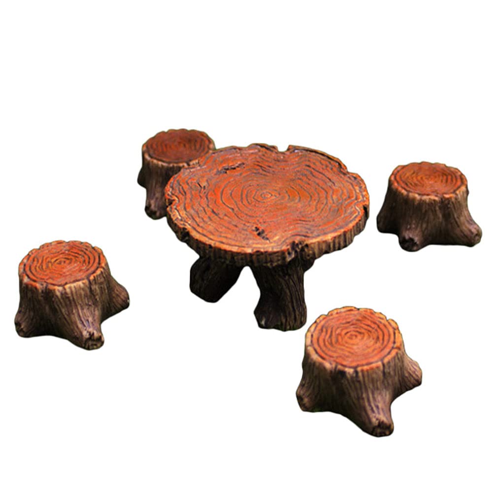 Miniature Table and Chair Set - Creative Simulation Furniture Model for Home Decor, DIY Crafts, Dollhouse Accessories - Perfect for Dollhouse, Model Displays, and Miniature Scenes