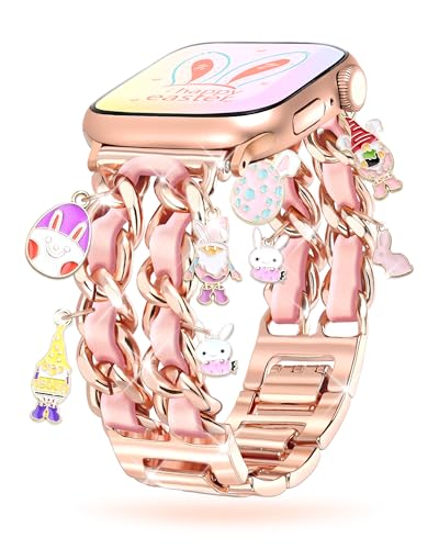 Pink Leather/Easter Rabbit