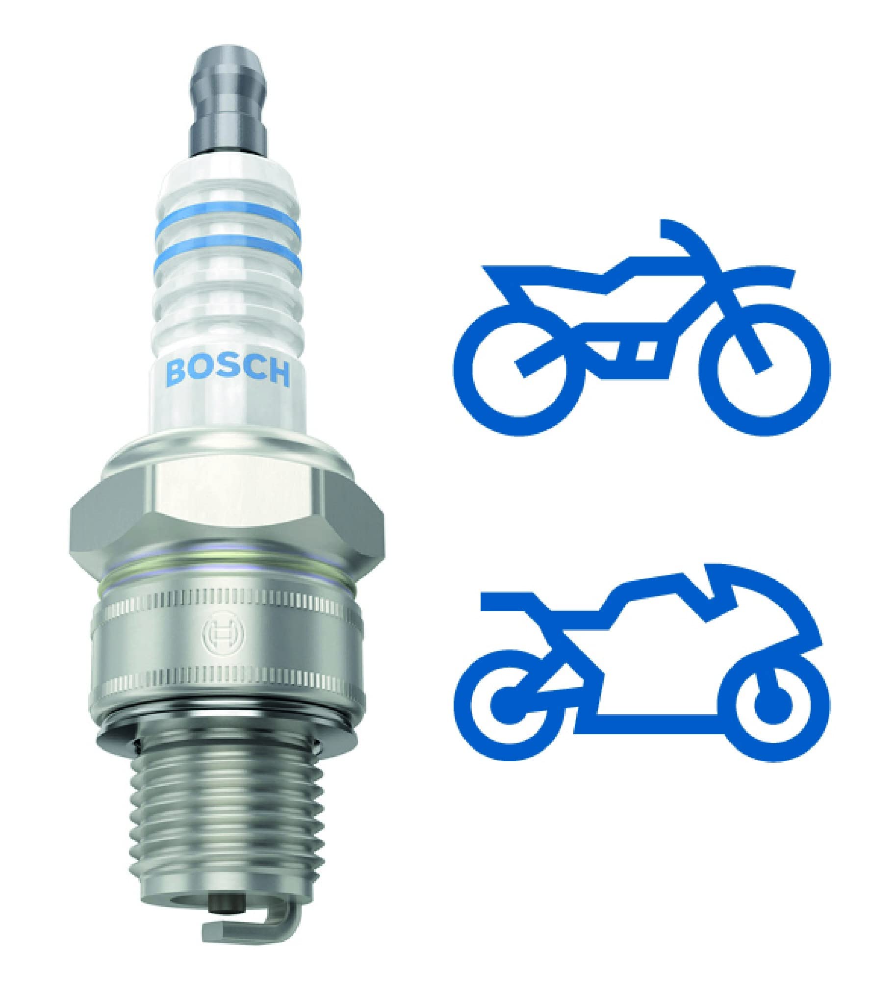 Bosch W7AC Nickel Spark Plug - High Performance Ignition for Cars, Trucks & SUVs - Ideal for Daily Commuting & Long Road Trips