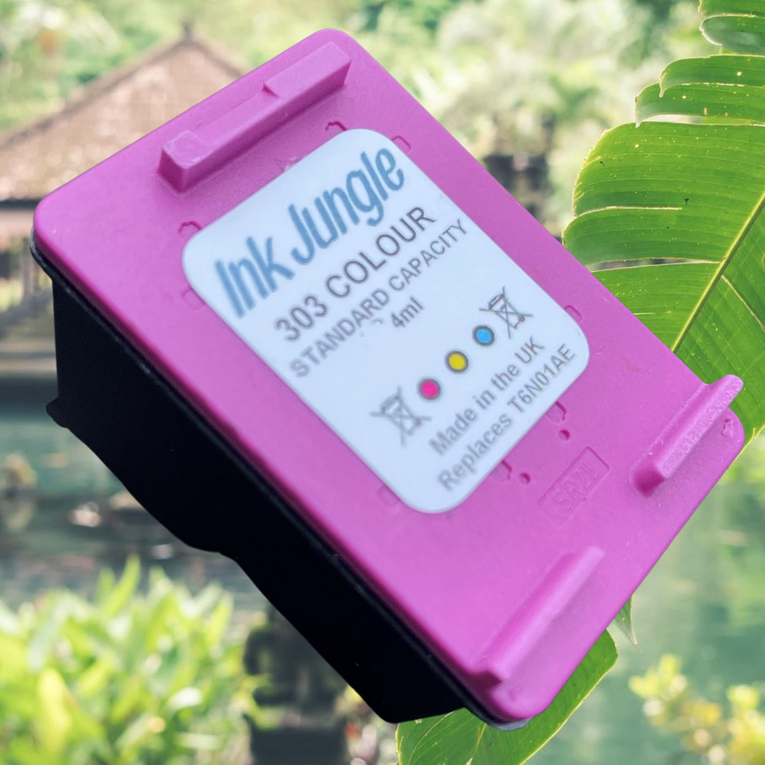HP ENVY Photo 6234 Printer Ink Cartridge - 303 Color Refilled Ink Set by Ink Jungle | High-Quality Compatible Ink Replacement for Home & Office Printing