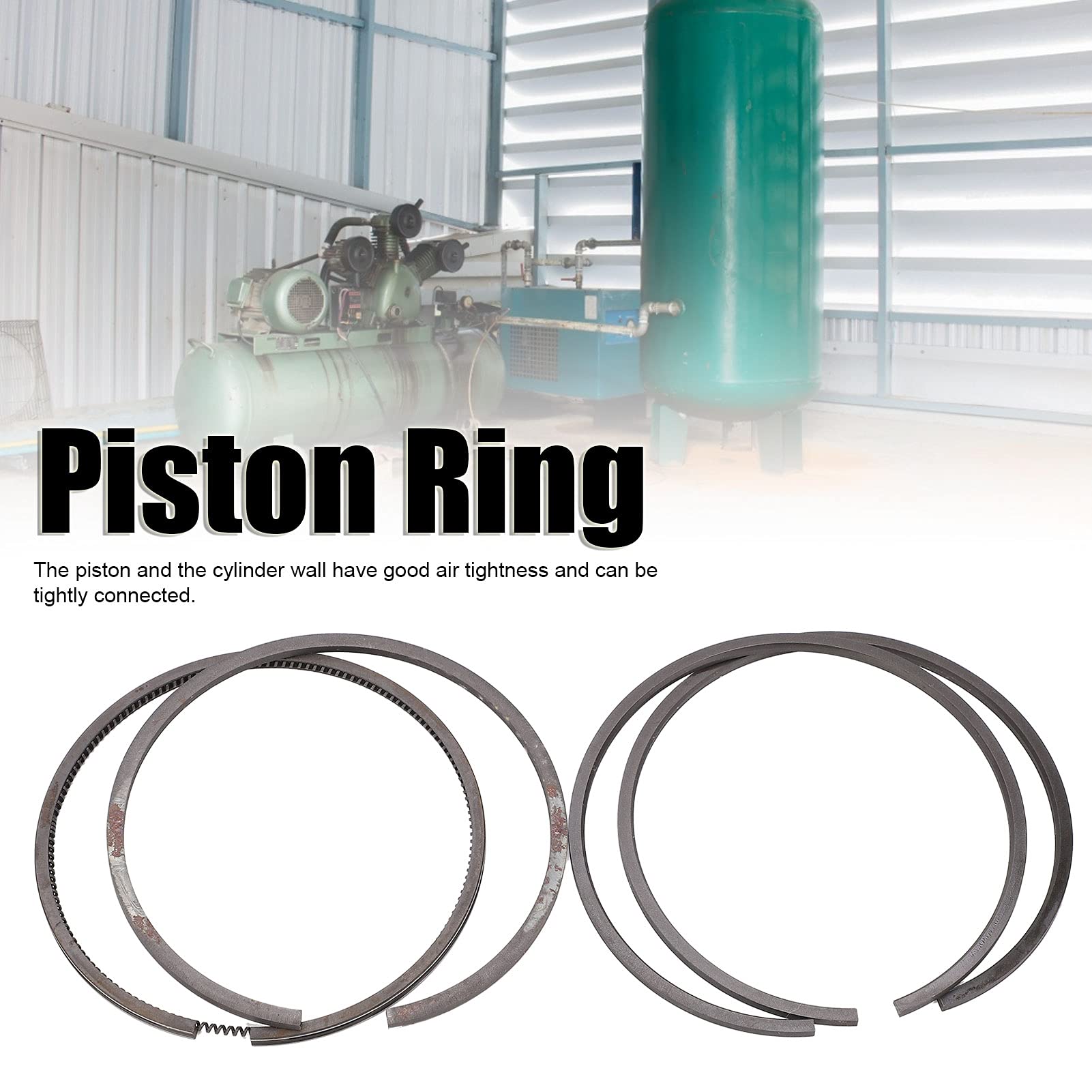 High-Quality Piston Ring - Durable Replacement Air Piston Ring for Air Compressor Accessories | Perfect for Maintenance Workers & Factory Use | Industrial Equipment Repair & Air Tool Maintenance