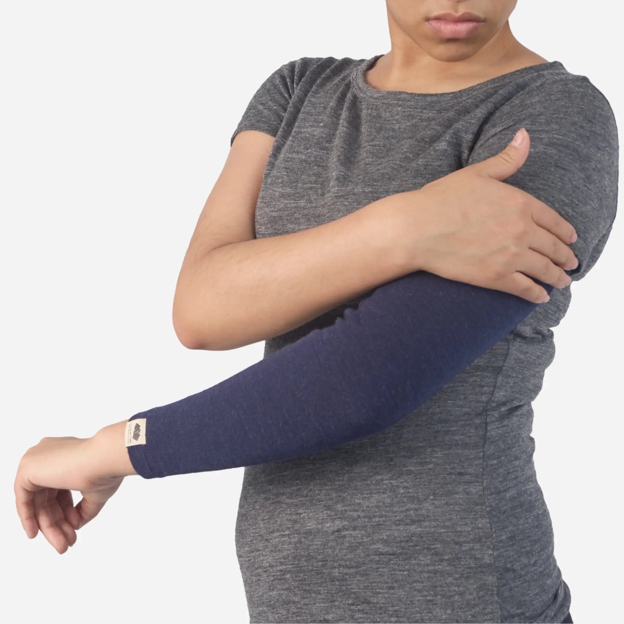 Alpaca Wool Arm Sleeves for Men & Women - 420 Midweight Thermal Compression Sleeves for Outdoor Sports, Running, Cycling & Cold Weather Protection