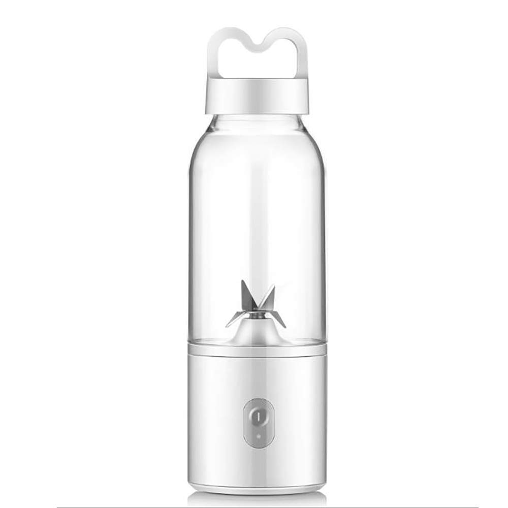 Electric Juicer for Fruits - Portable Mini Juice Extractor with Cup, White | Perfect for Home, Office & Travel Smoothies