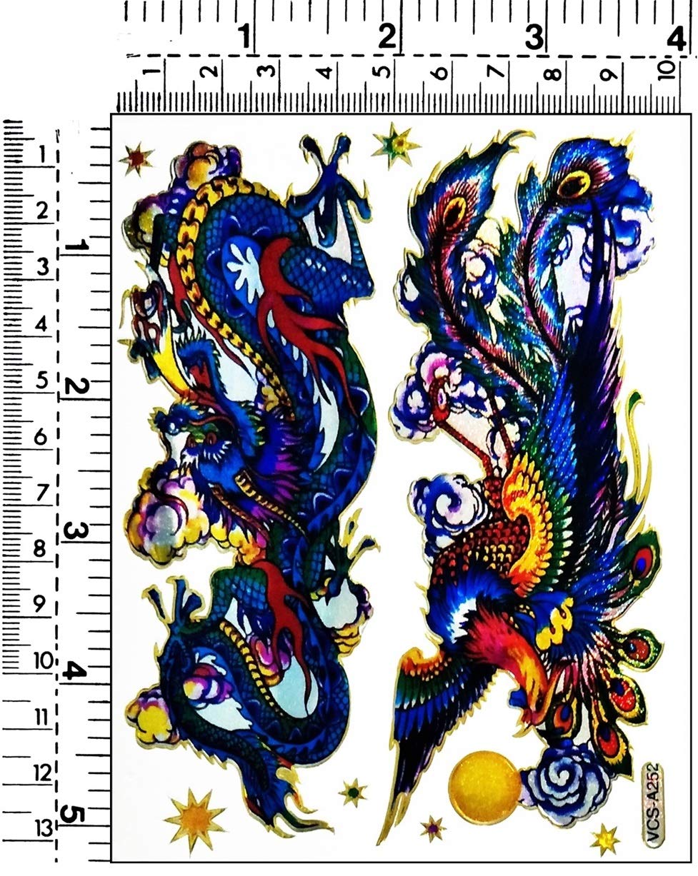 Glitter Stickers Pack - 10 Sheets Chinese Dragon Kung Fu Fight Cartoon Art Decals for Kids, Teachers, DIY Crafts - Perfect for School Awards, Scrapbooking & Home Decor