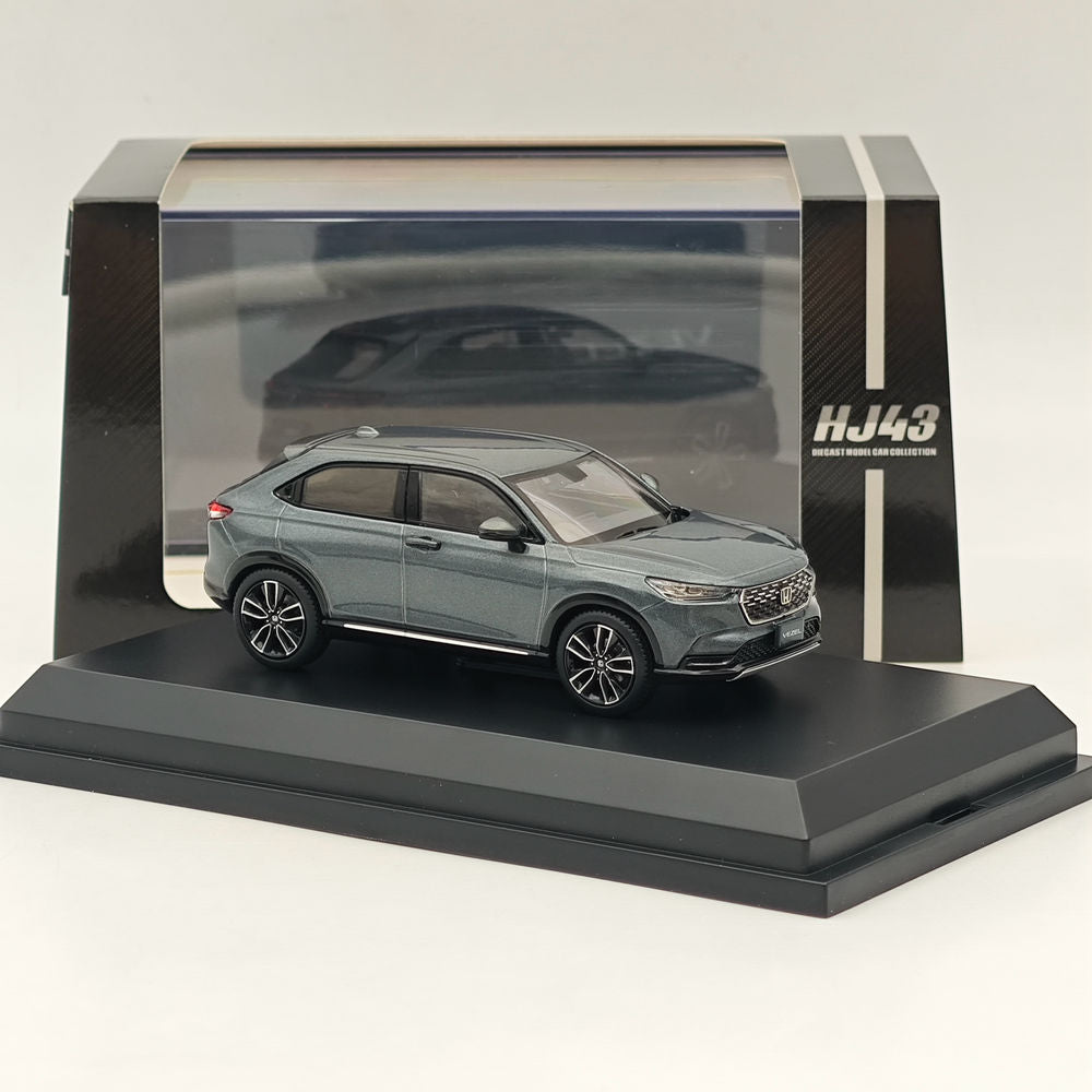 1/43 Scale Honda VEZEL Meteoroid Gray Diecast Model Car - HJ433002GM by Hobby Japan | Collectible Miniature Vehicle for Display, Gifts & Car Enthusiasts