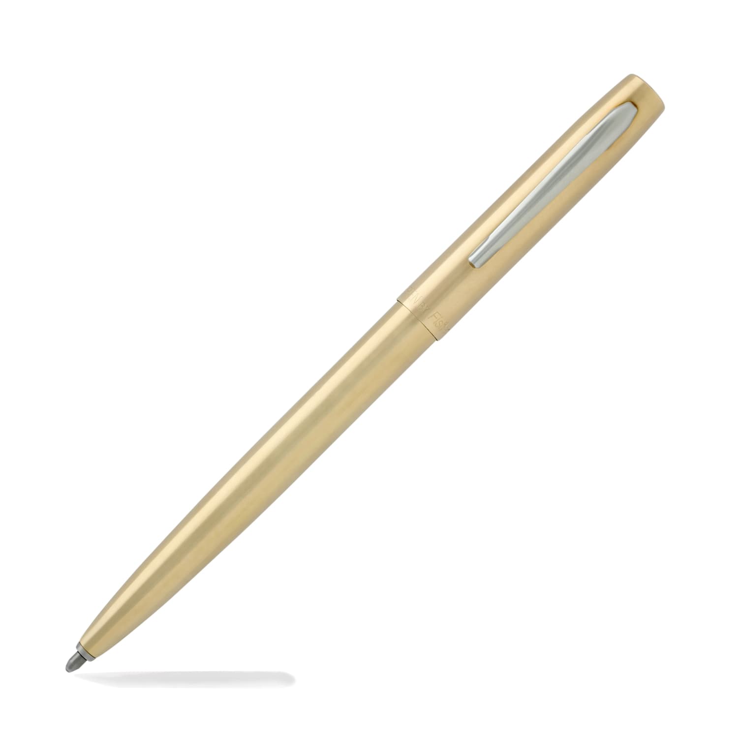 Fisher Space Pen Cap-O-Matic Ballpoint Pen - Raw Brass Finish | Durable & Refillable for Everyday Carry, Office, Travel & Outdoor Adventures