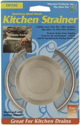 Whedon Products 110mm Stainless Steel Mesh Strainer Basket - Fine Kitchen Filter for Tea, Coffee, and Cooking